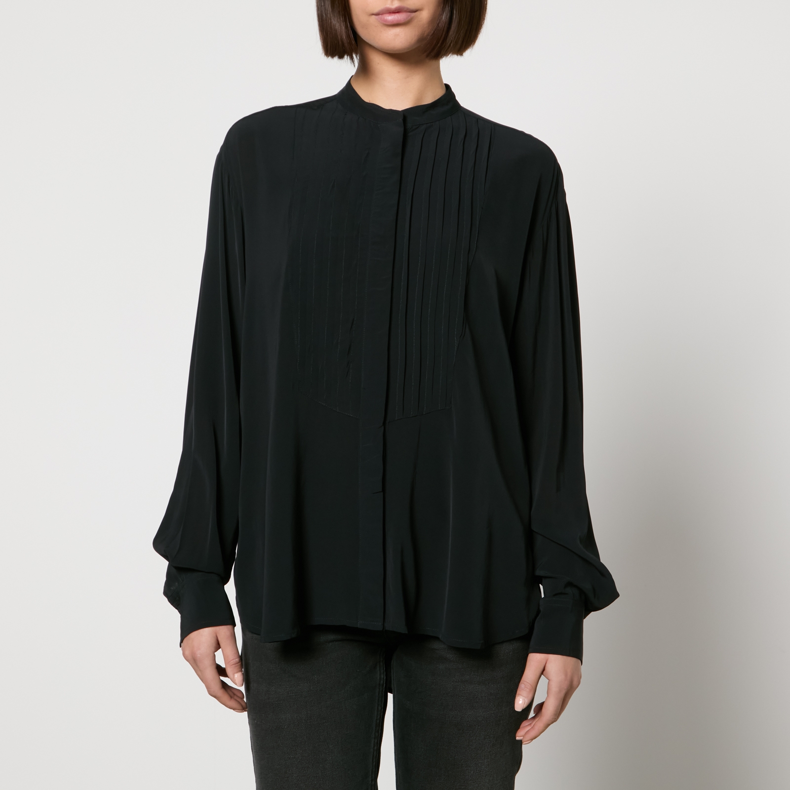 Marant Etoile Amel Pleated Chiffon Blouse - FR 34/UK 6