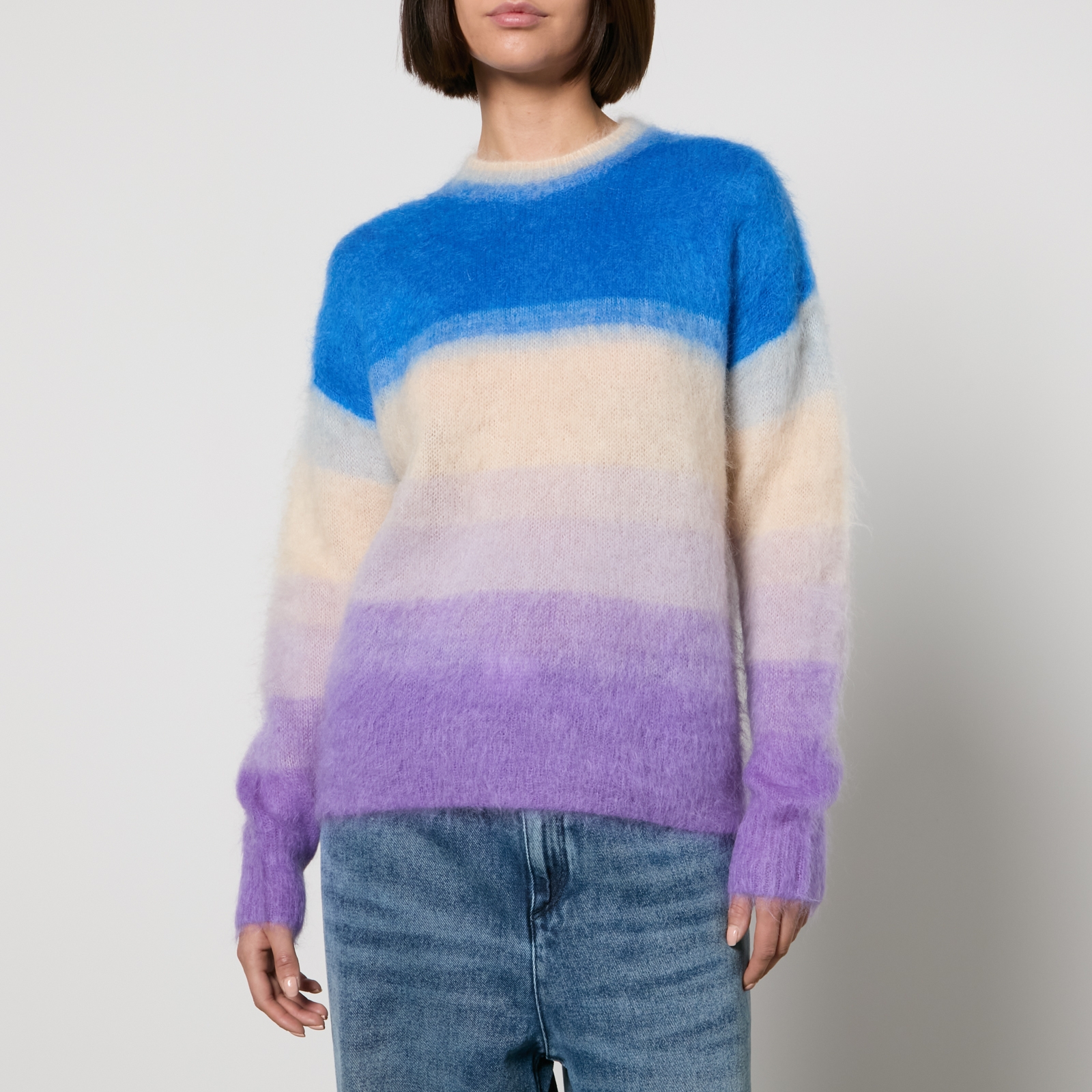 Marant Etoile Drussell Intarsia-Striped Knit Jumper - FR 34/UK 6