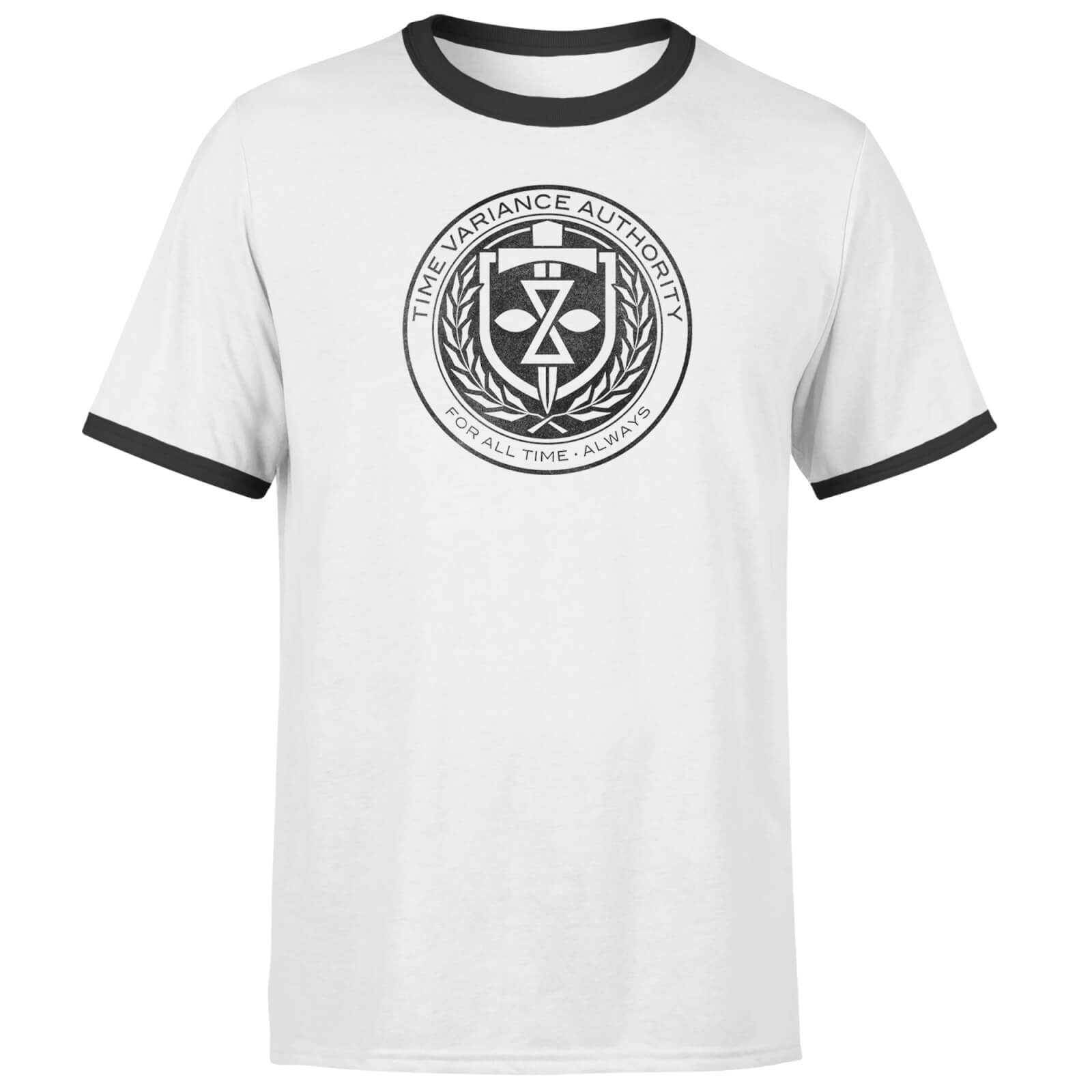 

TVA Icon Men's Ringer T-Shirt - White Black - L - White/Black