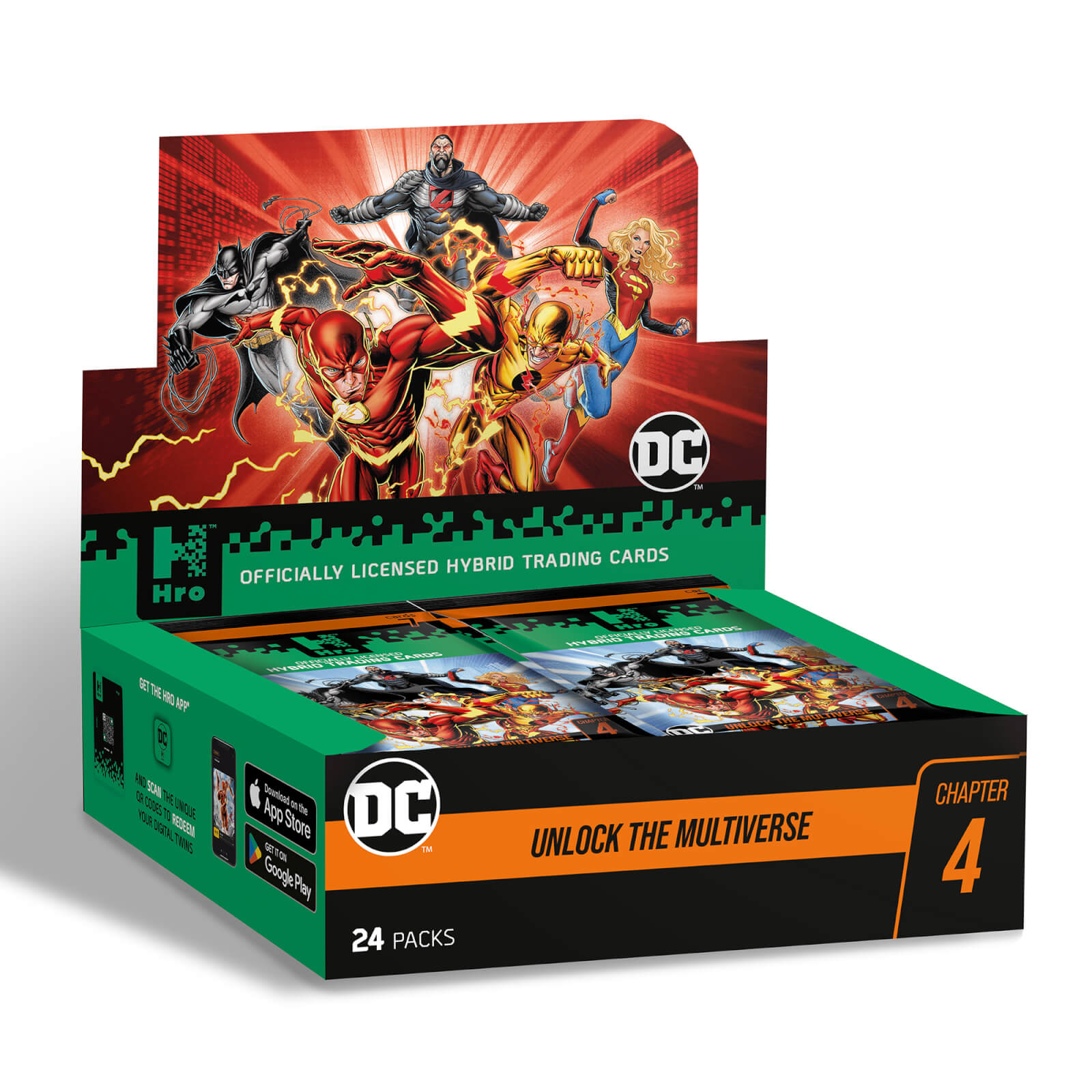 Image of DC - HRO Chapter 4 Hybrid Trading Cards Collection: 24-Pack Mega Booster Box