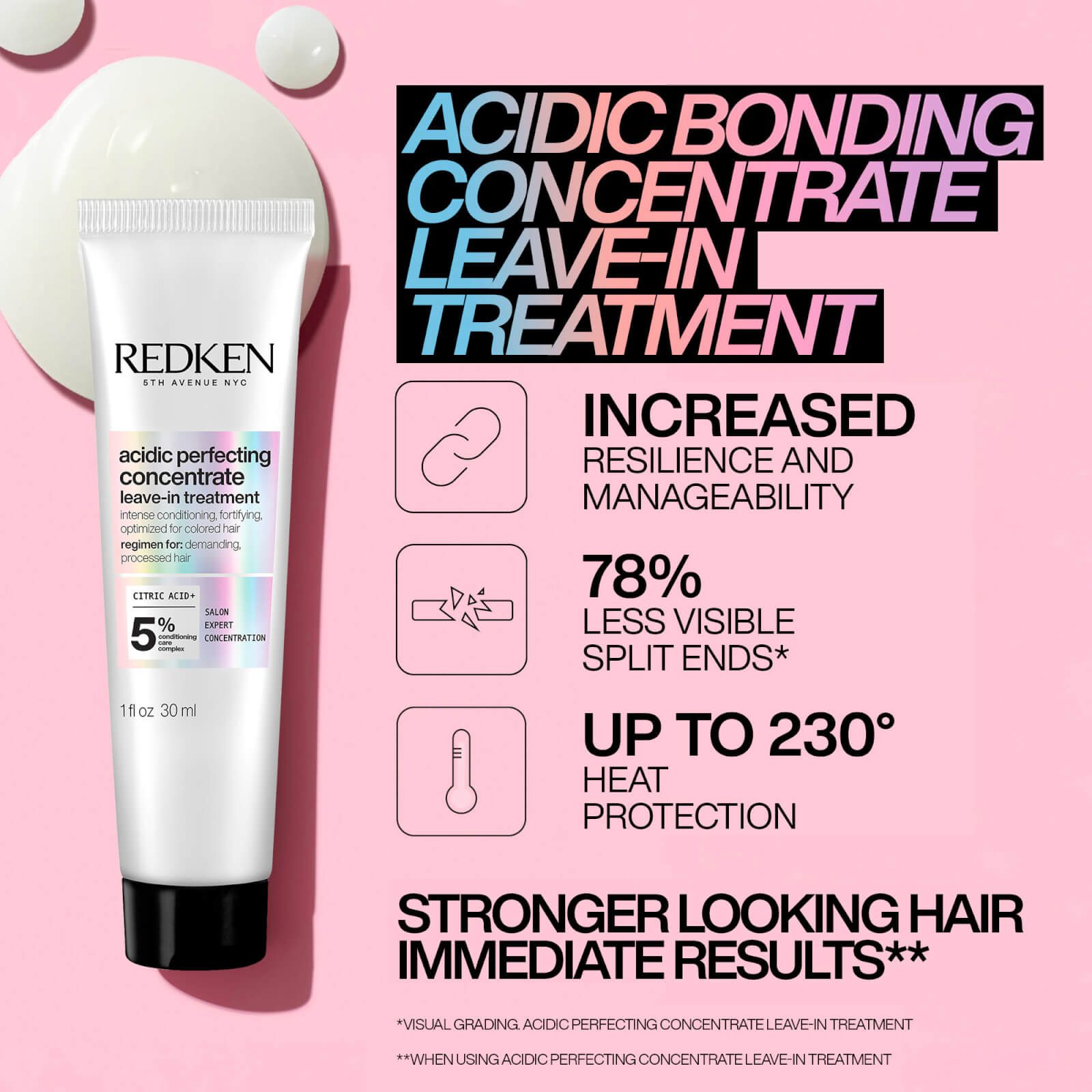 Thumbnail - Redken Acidic Bonding Concentrate Shampoo 300ml, Conditioner 300ml and Leave-in Treatment 30ml Bundle