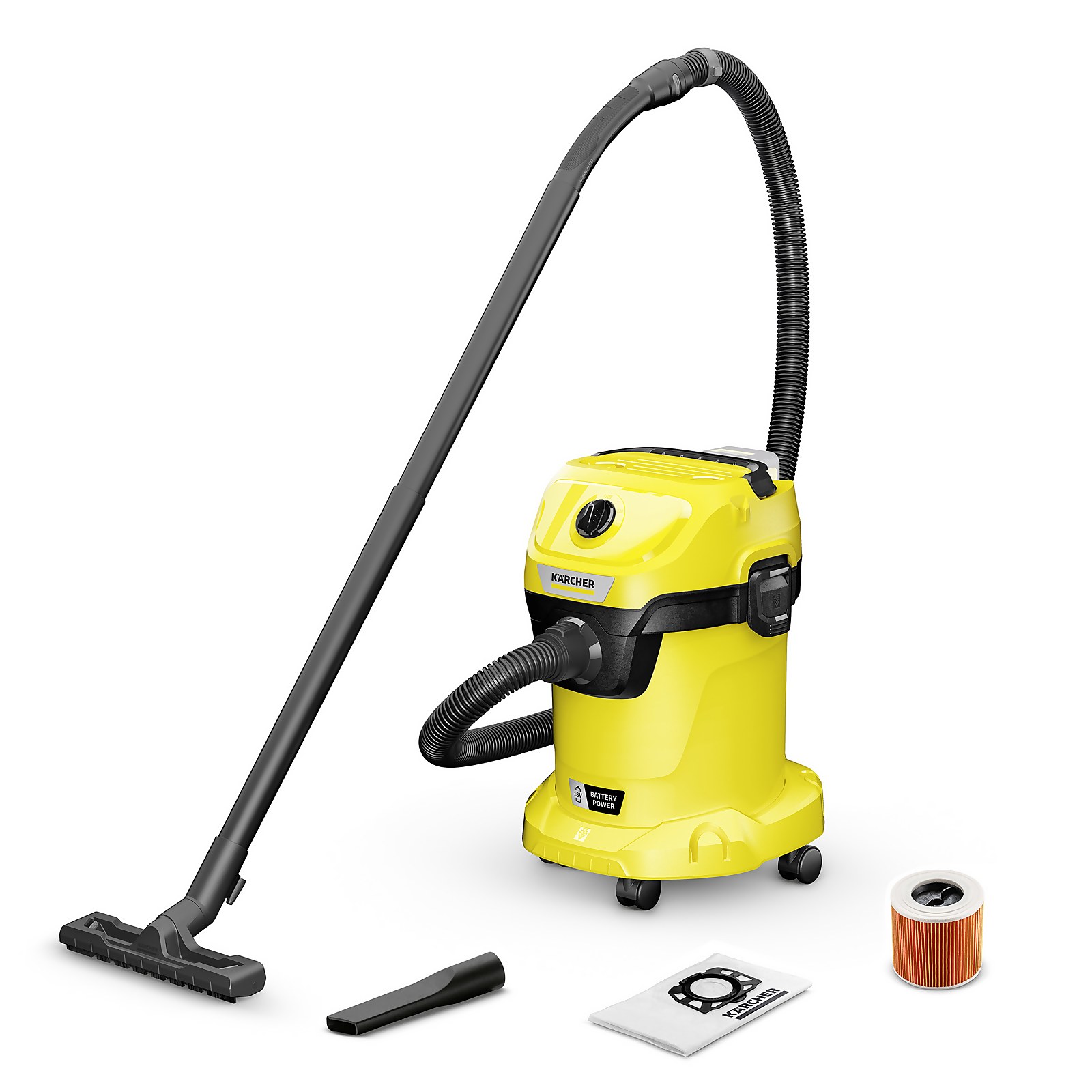 Karcher WD 3-18 Wet & Dry Vacuum 18v (No Battery Included)