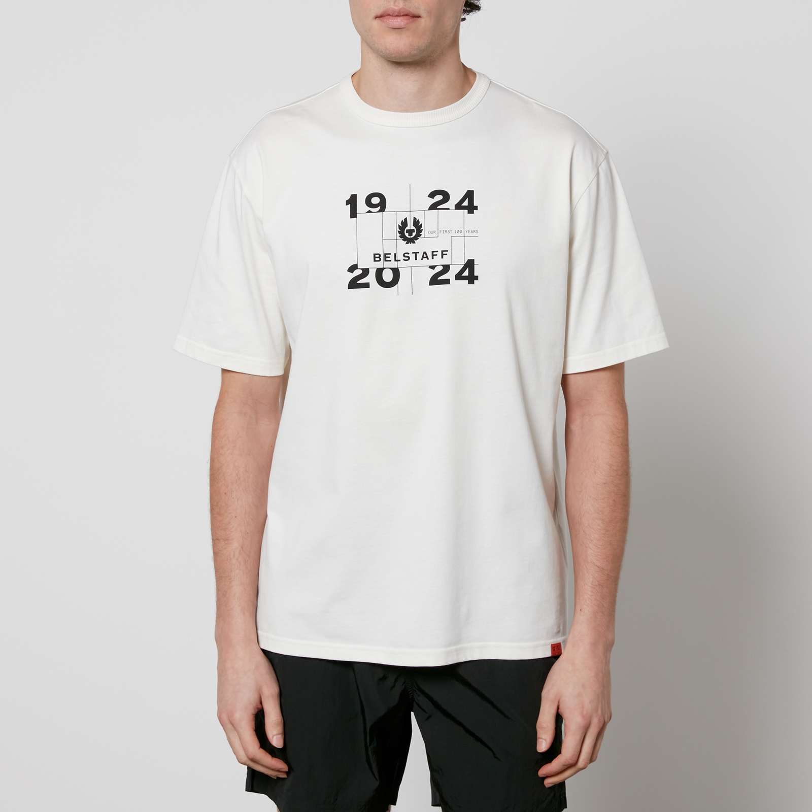 Belstaff Centenary Logo Cotton-Jersey T-Shirt - M