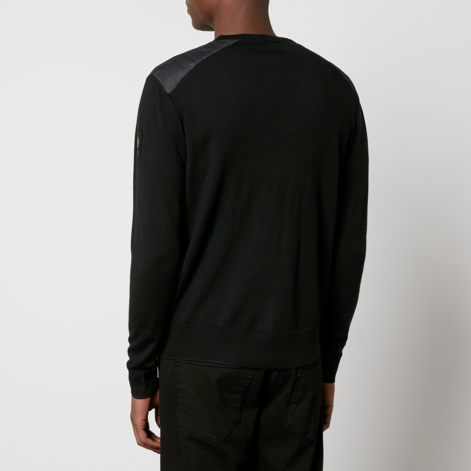 Belstaff Black Kerrigan Merino Wool Jumper - Men's Small