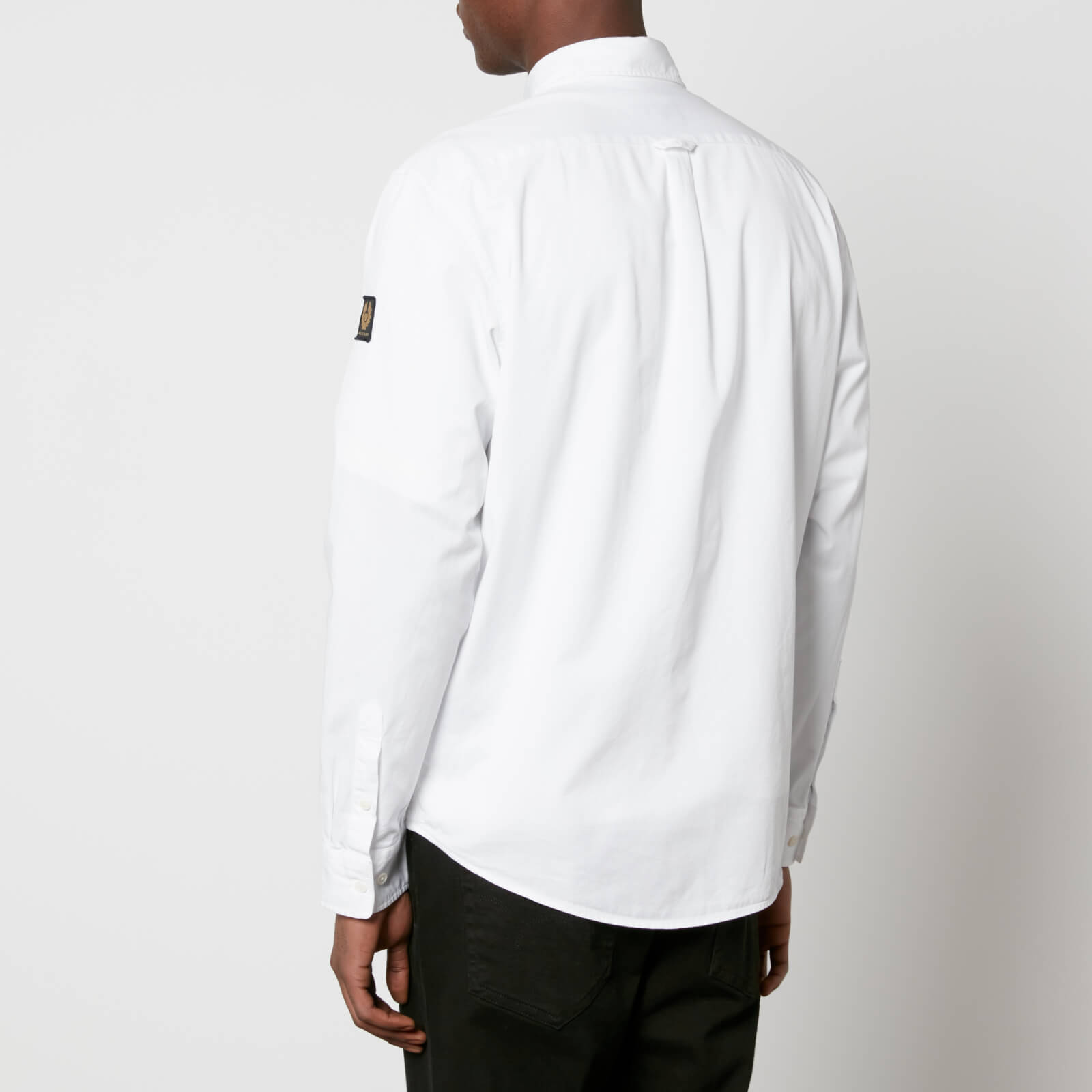 Belstaff White Scale Garment-Dyed Cotton-Twill Shirt - Men's Extra Large