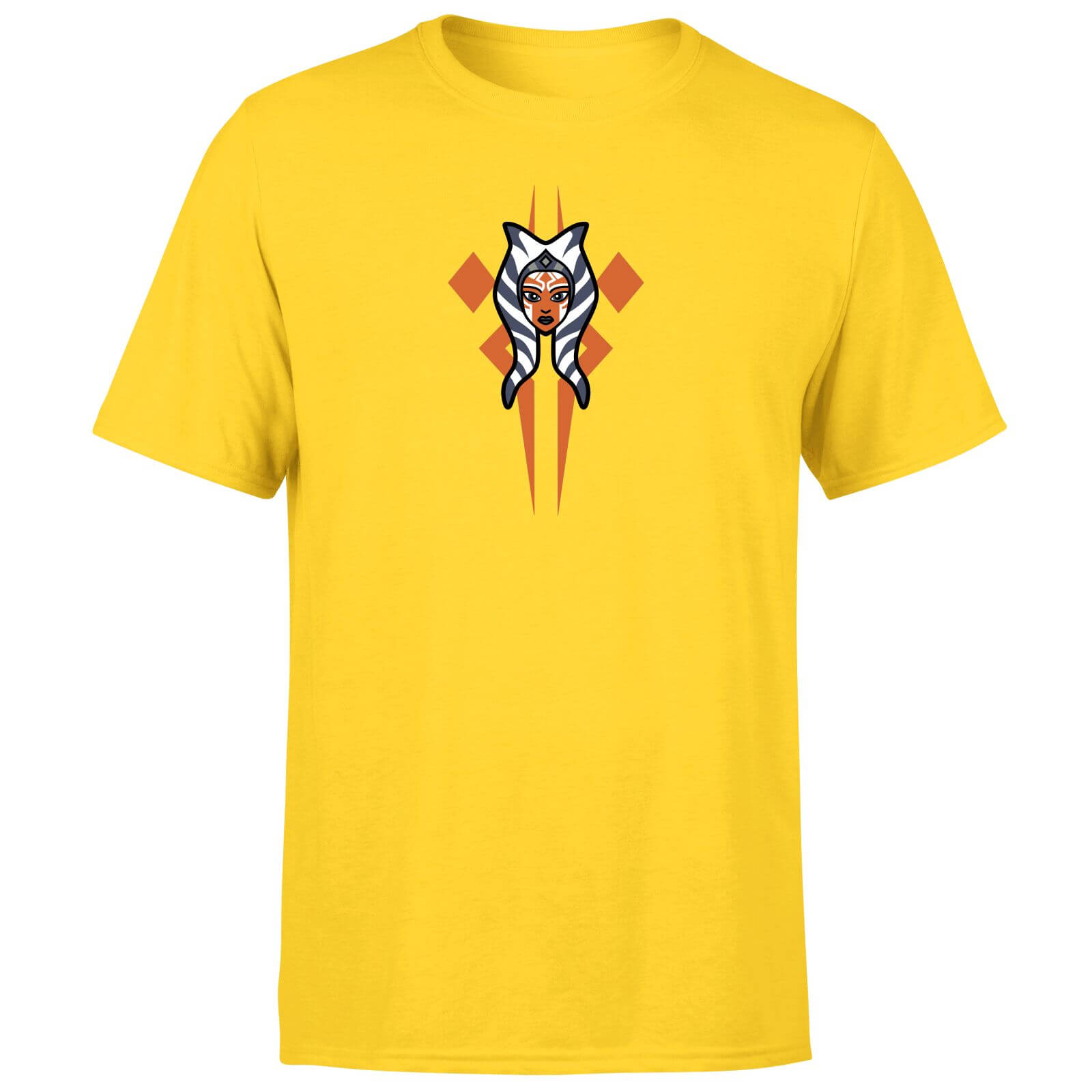 Ahsoka Cartoon Men's T-Shirt - Yellow - XS - Giallo
