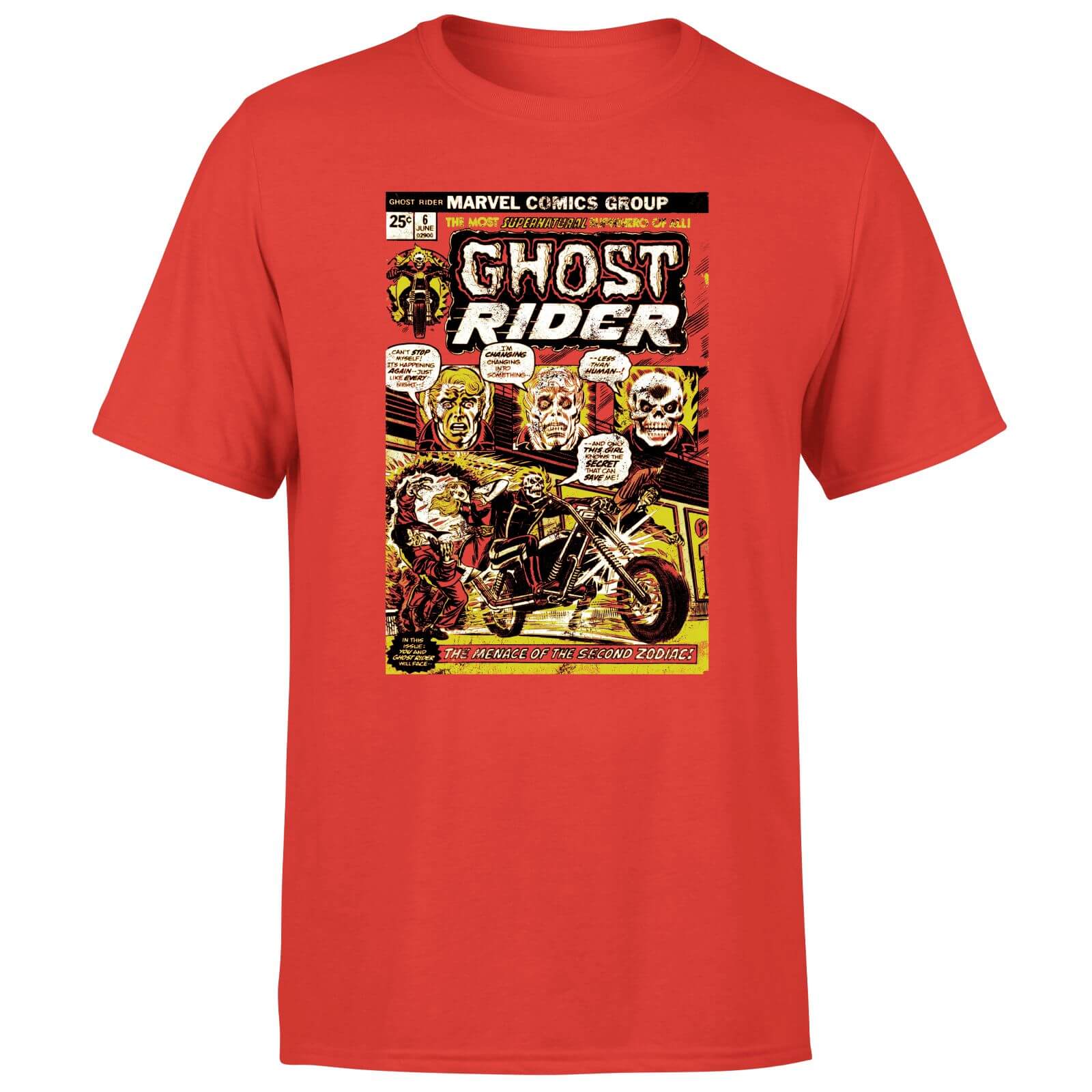 

Ghost Rider Zodiac Men's T-Shirt - Red - XL - Rosso