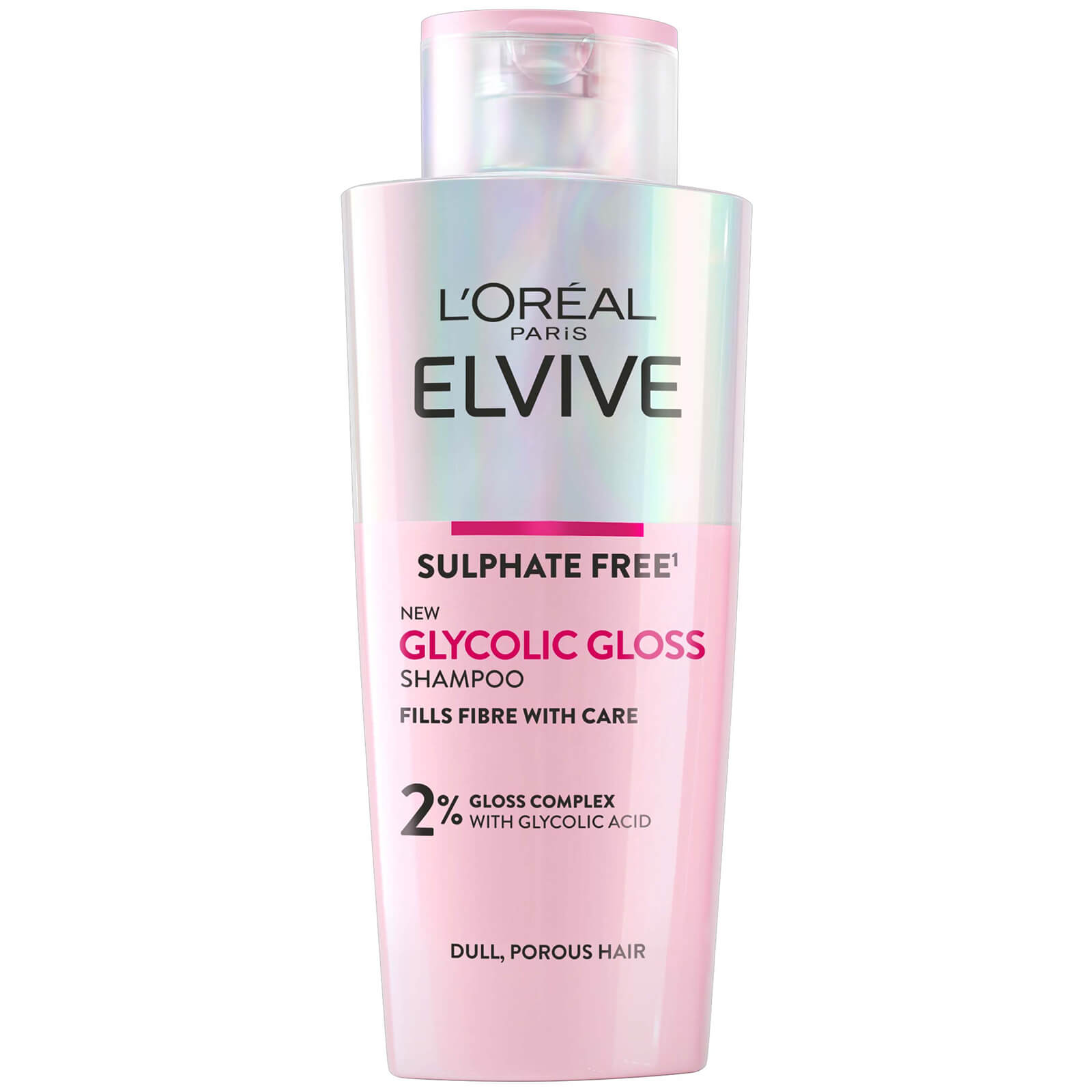 L'oréal Paris Elvive Glycolic Gloss Sulphate Free Shampoo For Dull Hair 200ml In White