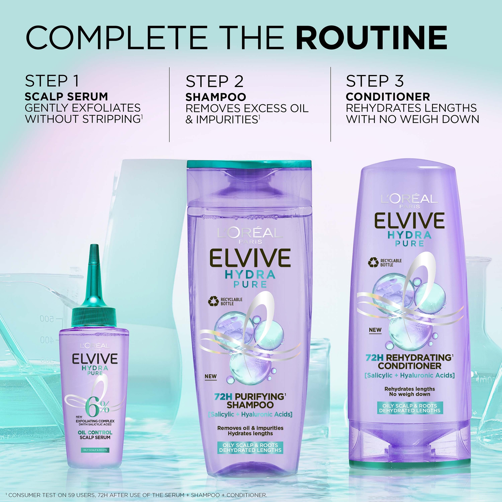 Thumbnail - L'Oréal Paris Elvive Hydra Pure Exfoliating Pre-Shampoo Scalp Serum with Salicylic Acid for Oily Scalp and Roots 102ml