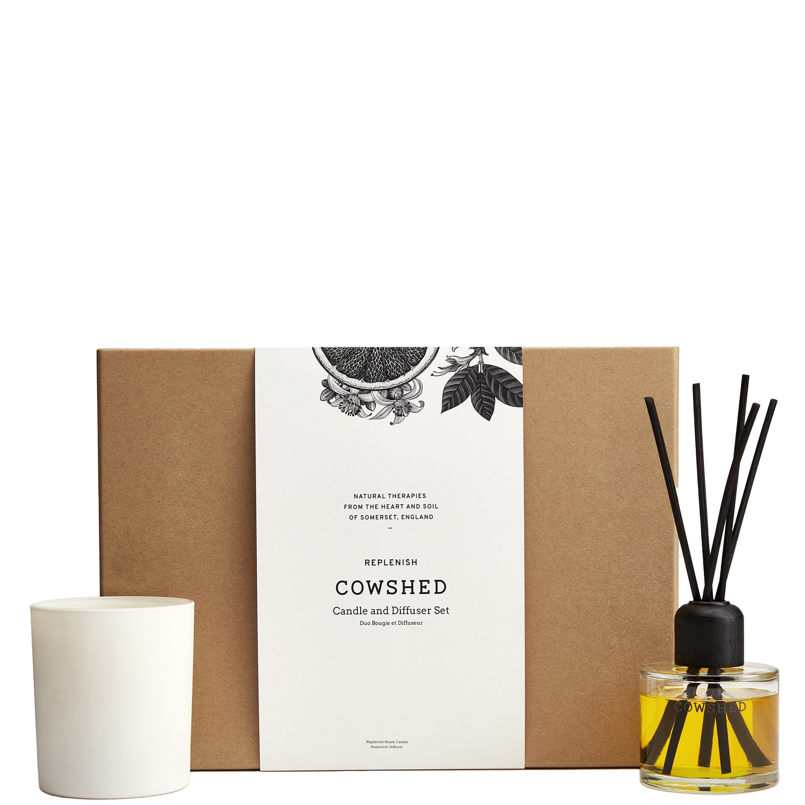 Cowshed Candle And Diffuser Set - Replenish In Multi