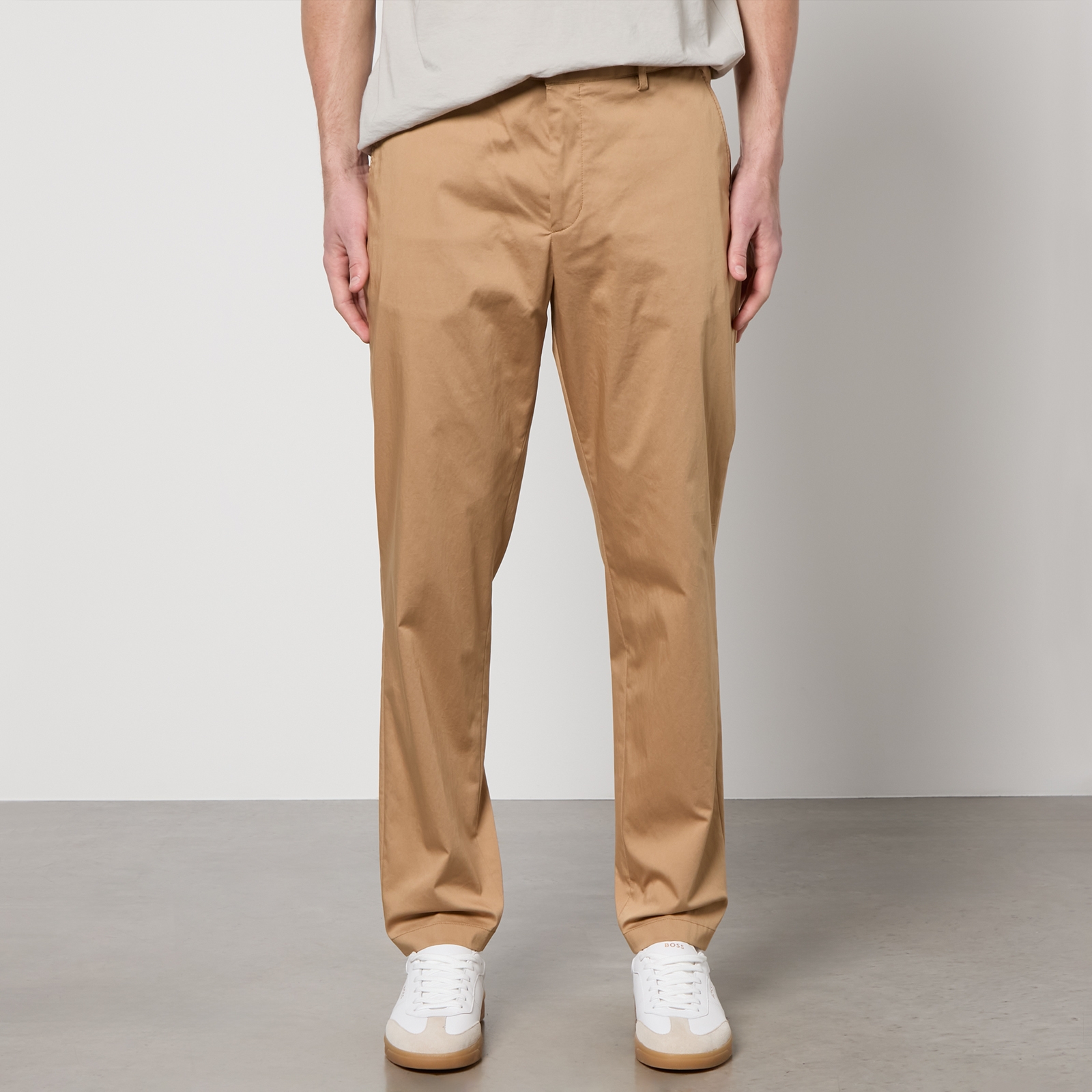 BOSS Black P-Perin Smart Cotton-Blend Gaberdine Chinos – S BOSS Black P-Perin Smart Cotton-Blend Gaberdine Chinos – S