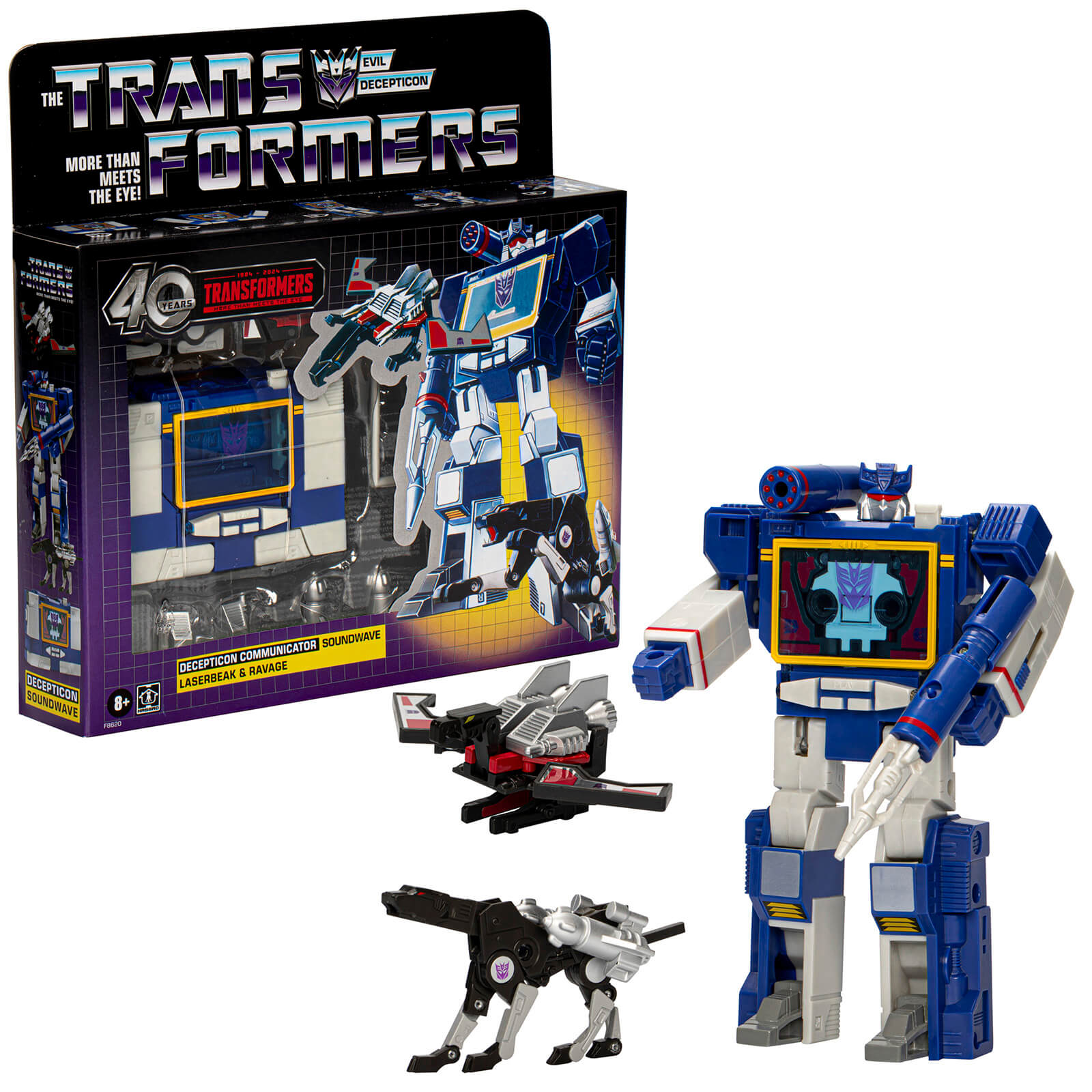 Hasbro Transformers Retro 40th Anniversary, Soundwave, Laserbeak, & Ravage product