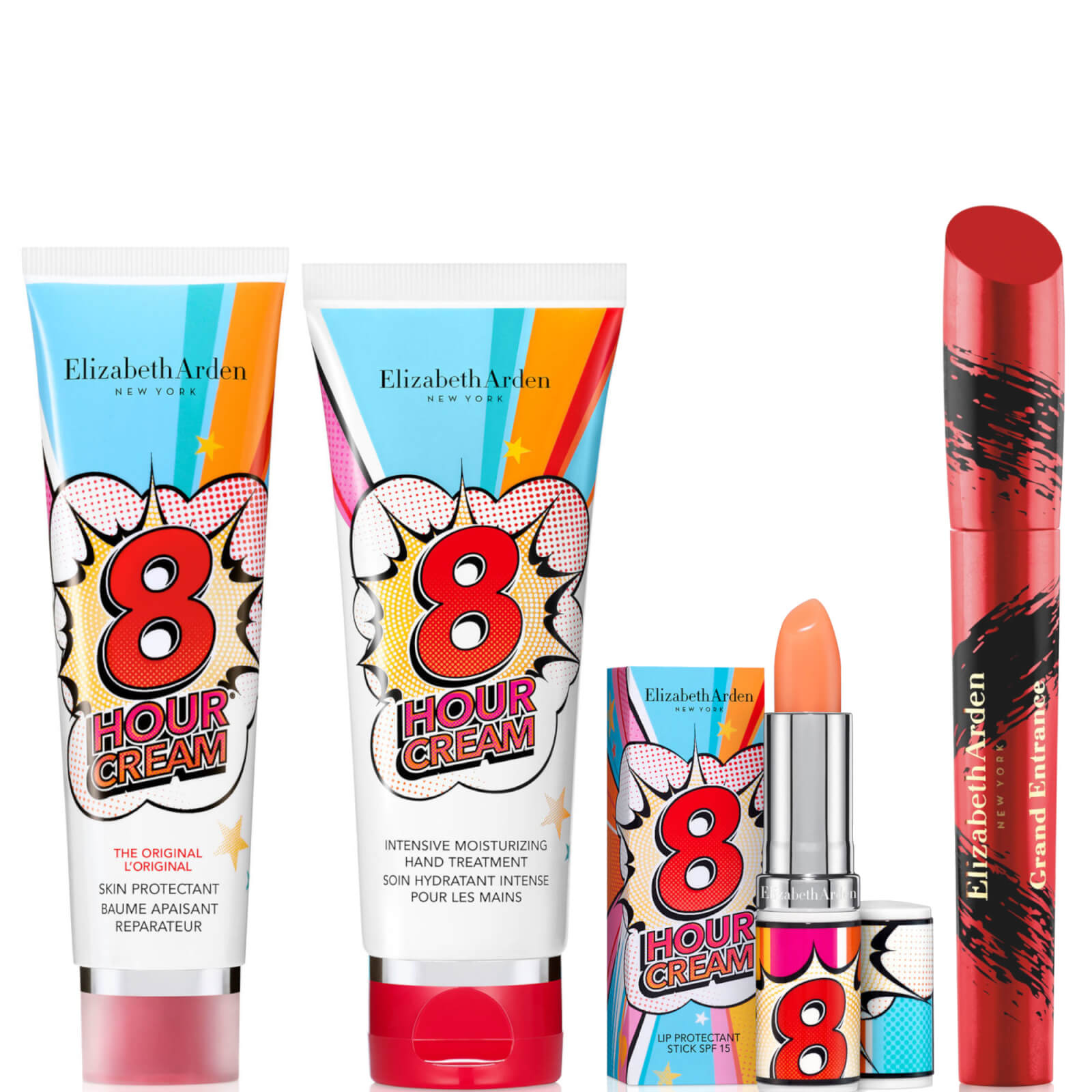 Elizabeth Arden Eight Hour Skincare Superheroes And Mascara Bundle In White