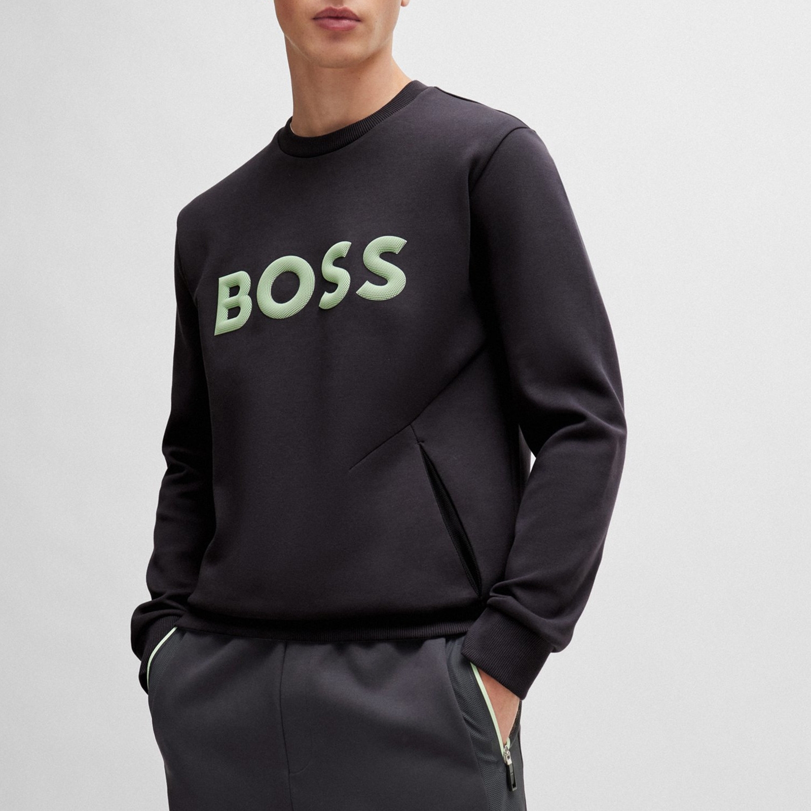 BOSS Green Salbo 1 Cotton-Blend Sweatshirt