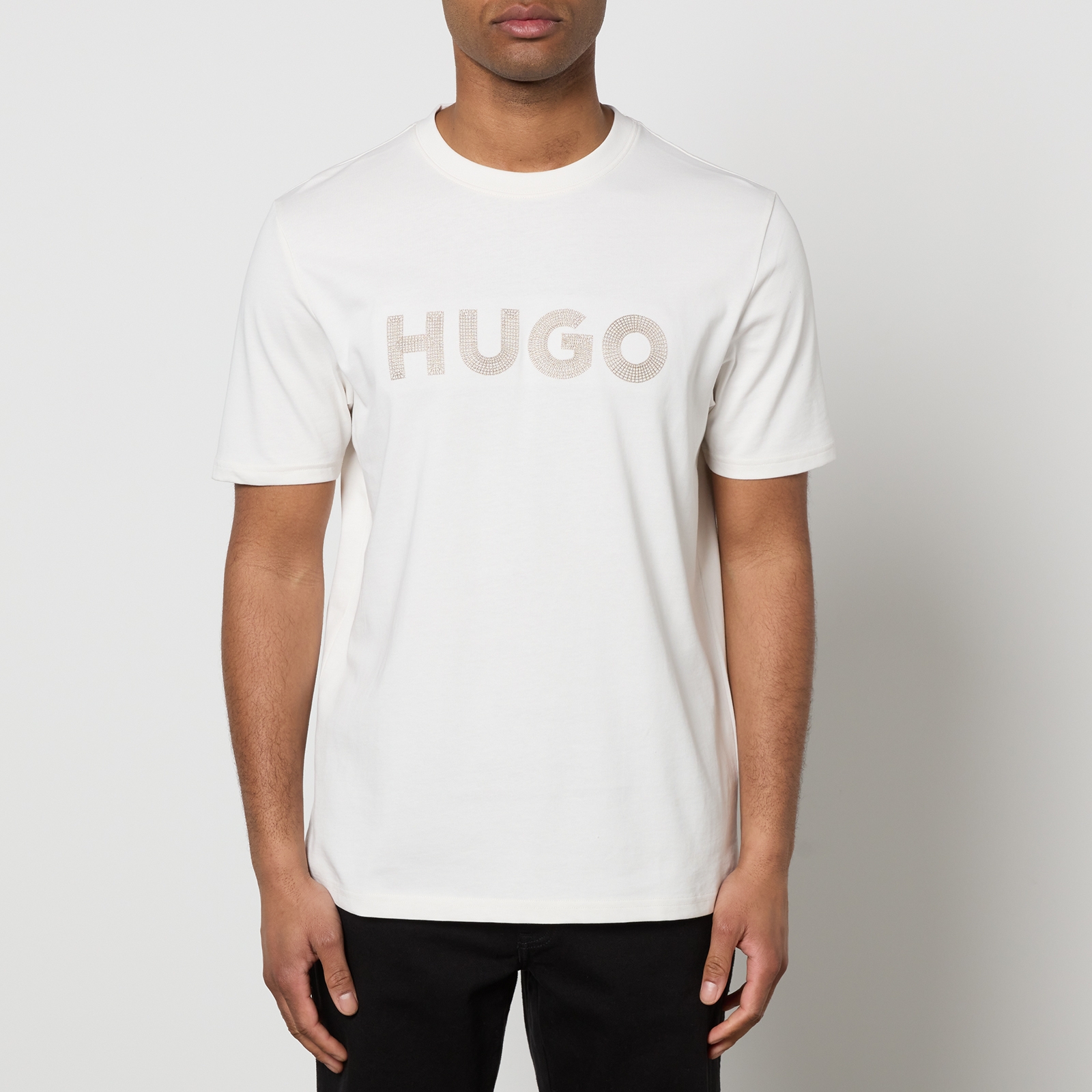 HUGO Drochet Cotton T-Shirt