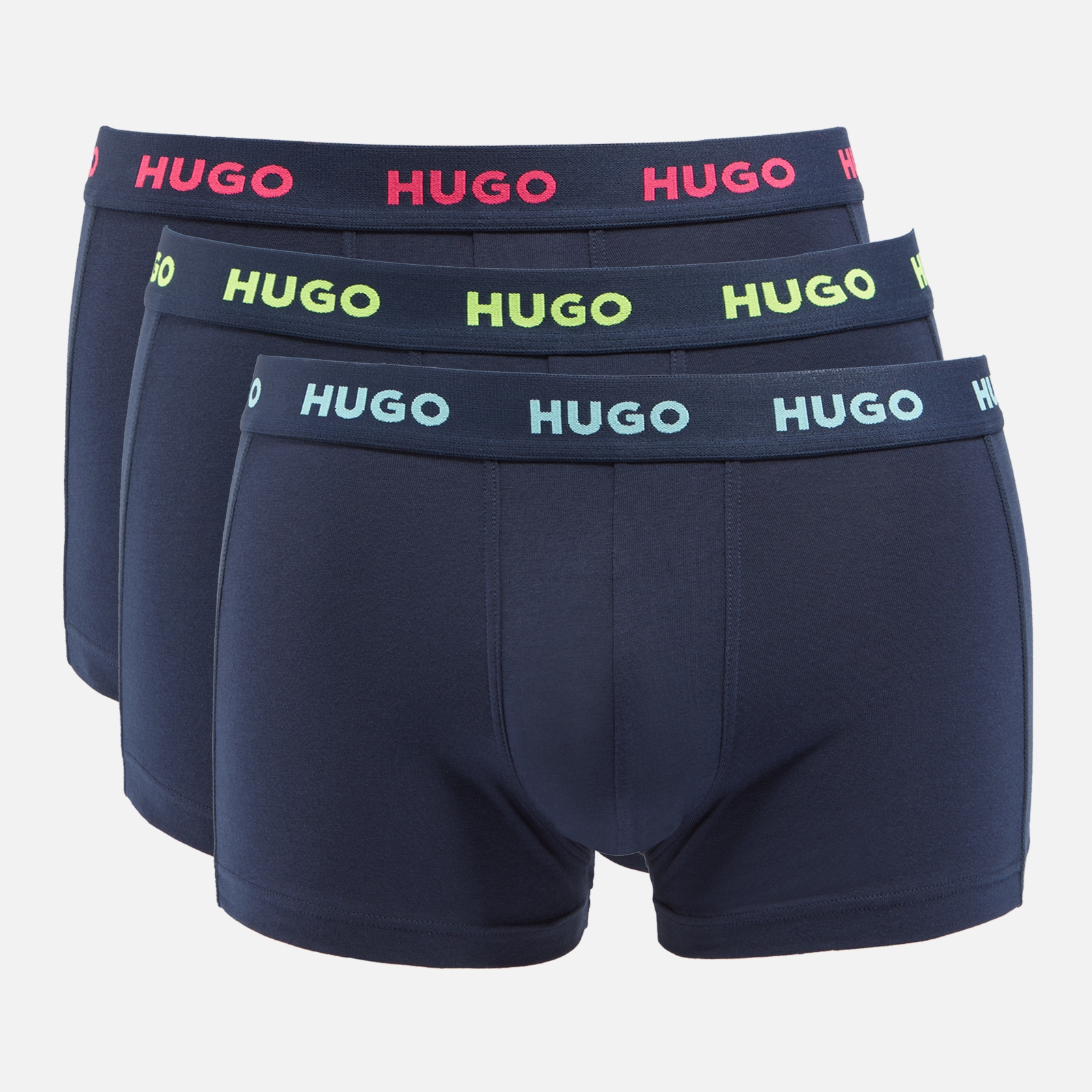 HUGO Bodywear Cotton-Blend Jersey 3-Pack Boxer Trunks