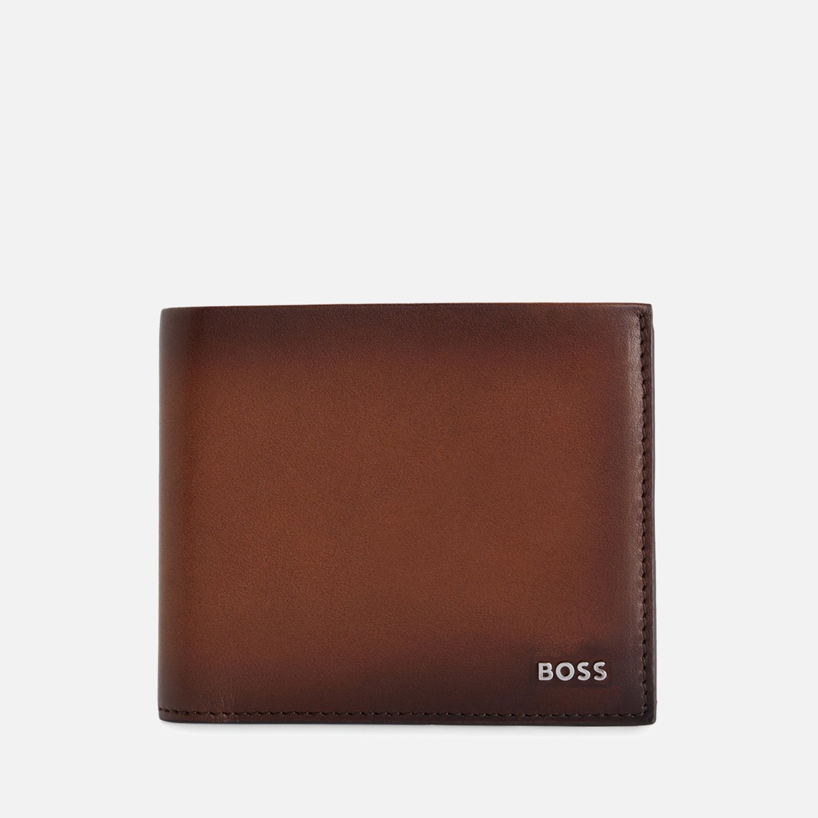 BOSS Black Men's Highway Leather Wallet - Medium Brown