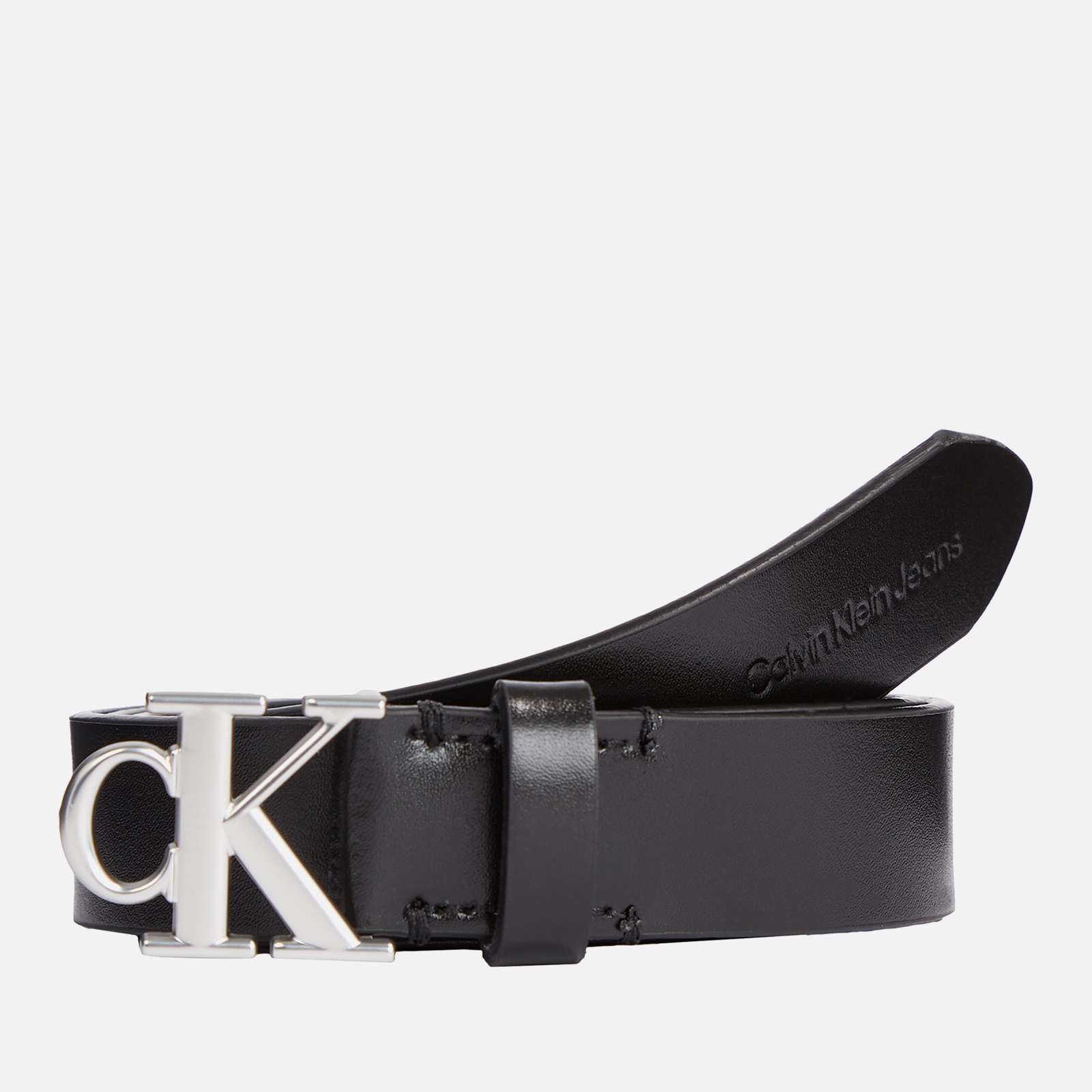Calvin Klein Jeans Round Mono Plaque Leather Belt - 90cm