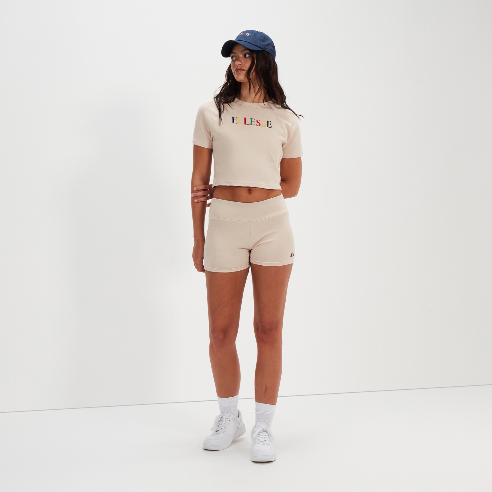 Women's Lyndsay Crop T-Shirt Beige - 14