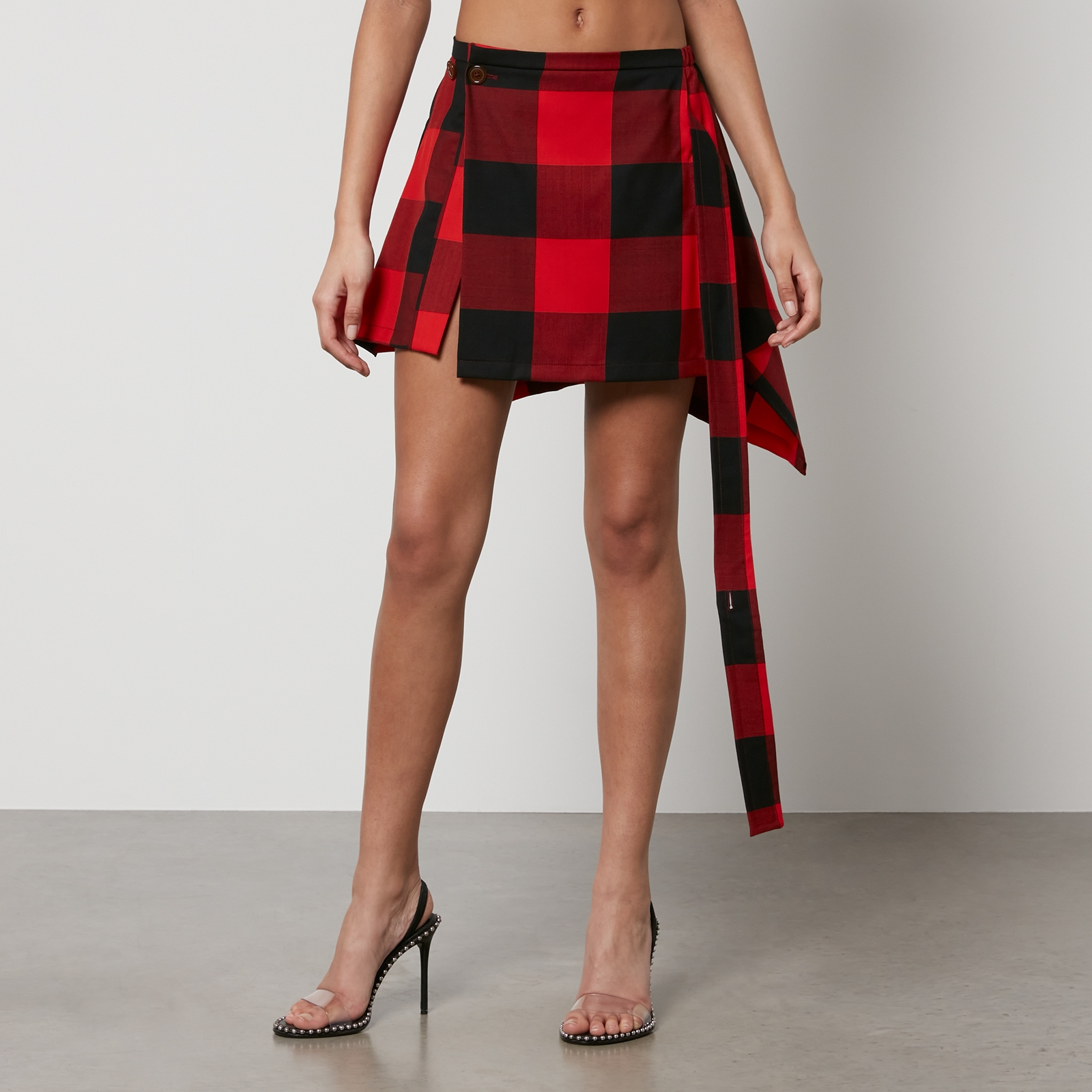Vivienne Westwood Meghan Checked Wool Mini Skirt - IT 38/UK 6