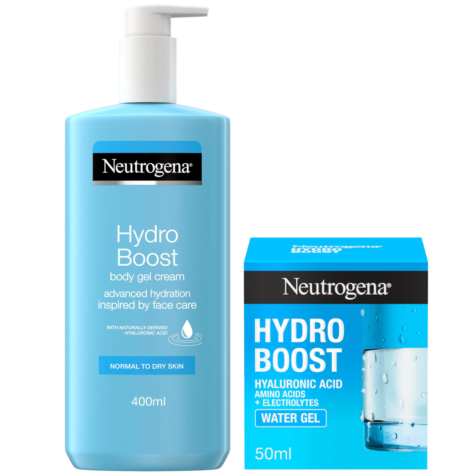 Neutrogena® Top To Toe Hydration Hyaluronic Acid Face And Body Moisturiser Duo