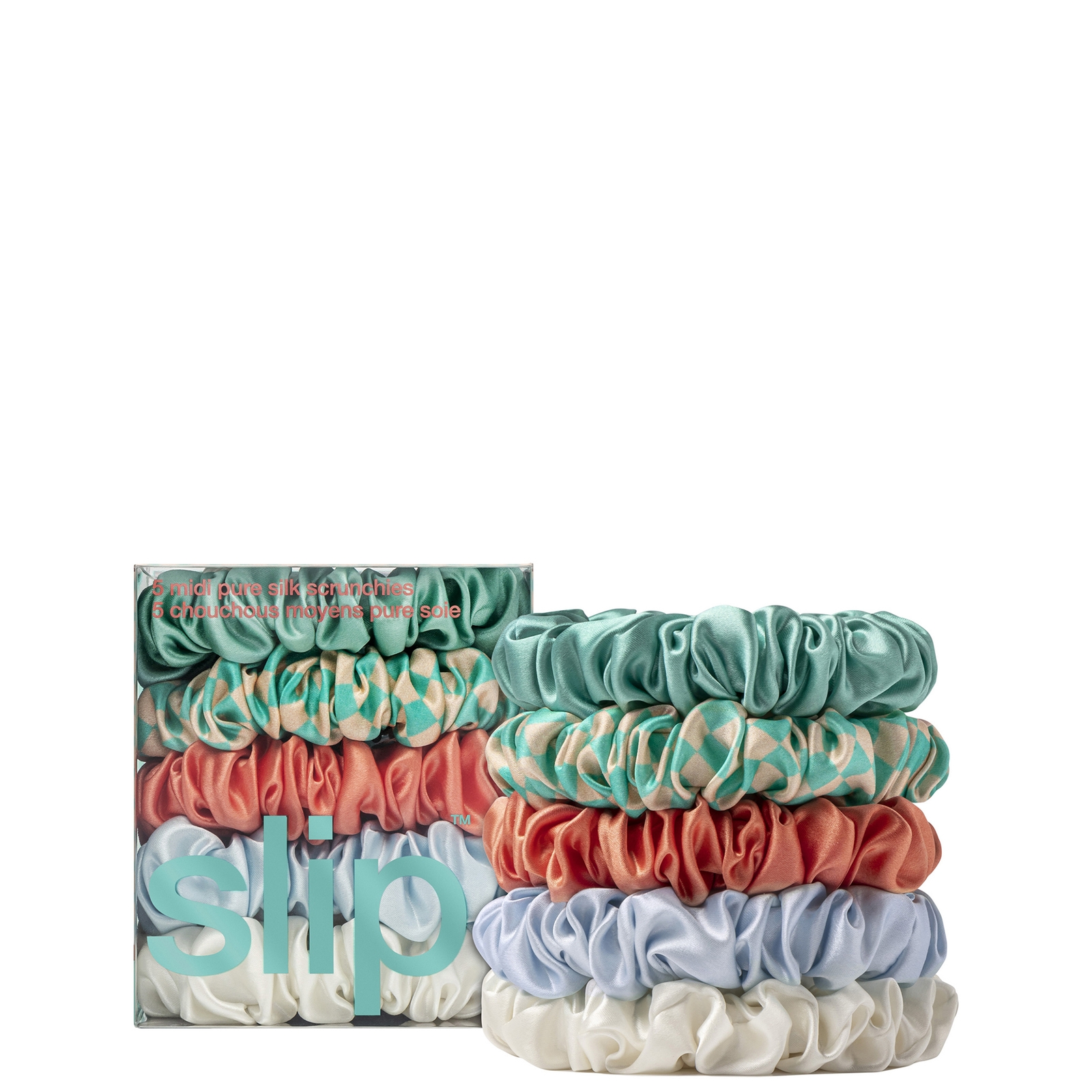 

Slip Pure Silk Midi Scrunchies - Seashell