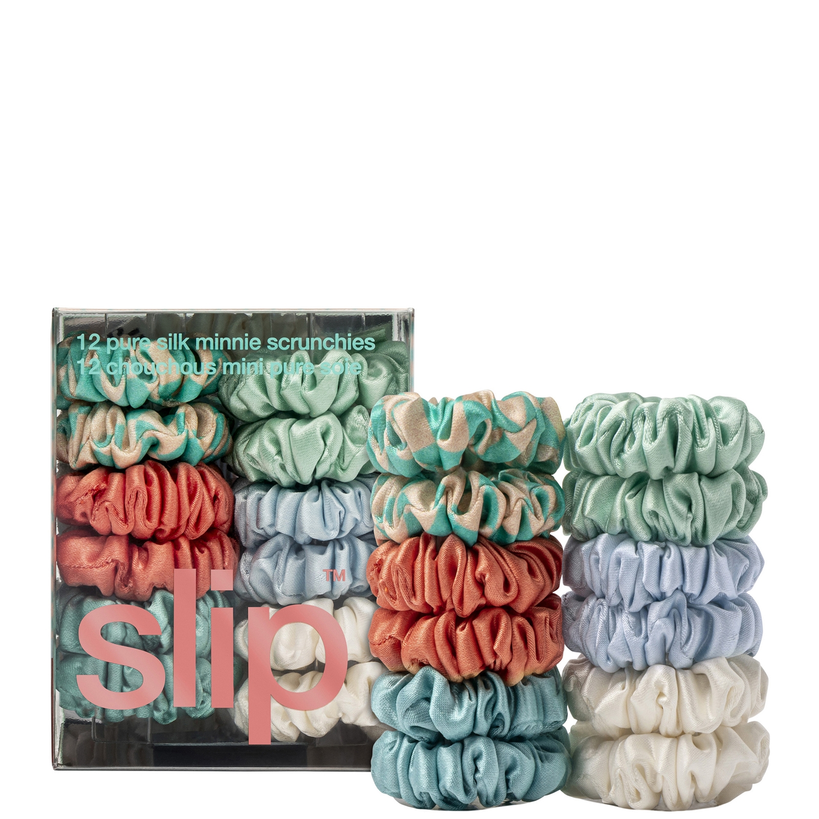 

Slip Pure Silk Minnie Scrunchies - Seaside
