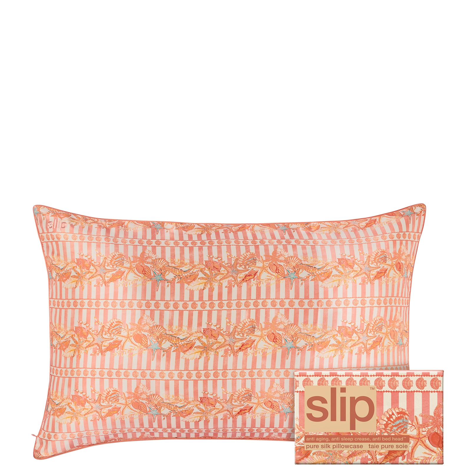 Slip Pure Silk Queen Pillowcase - Seashell In White