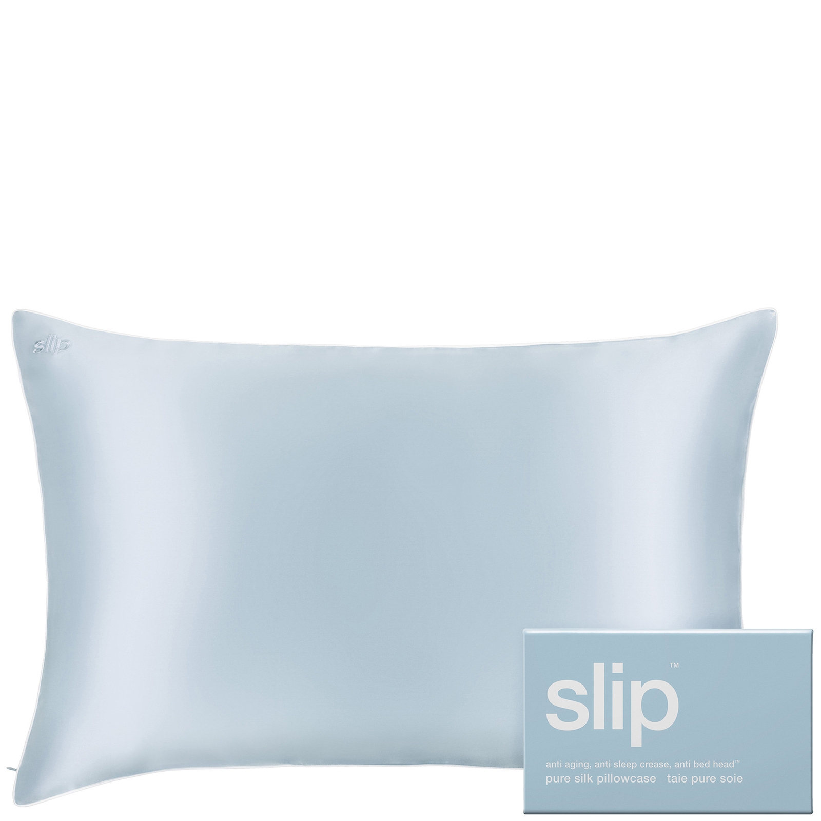 Image of Slip Pure Silk Queen Pillowcase - Seabreeze
