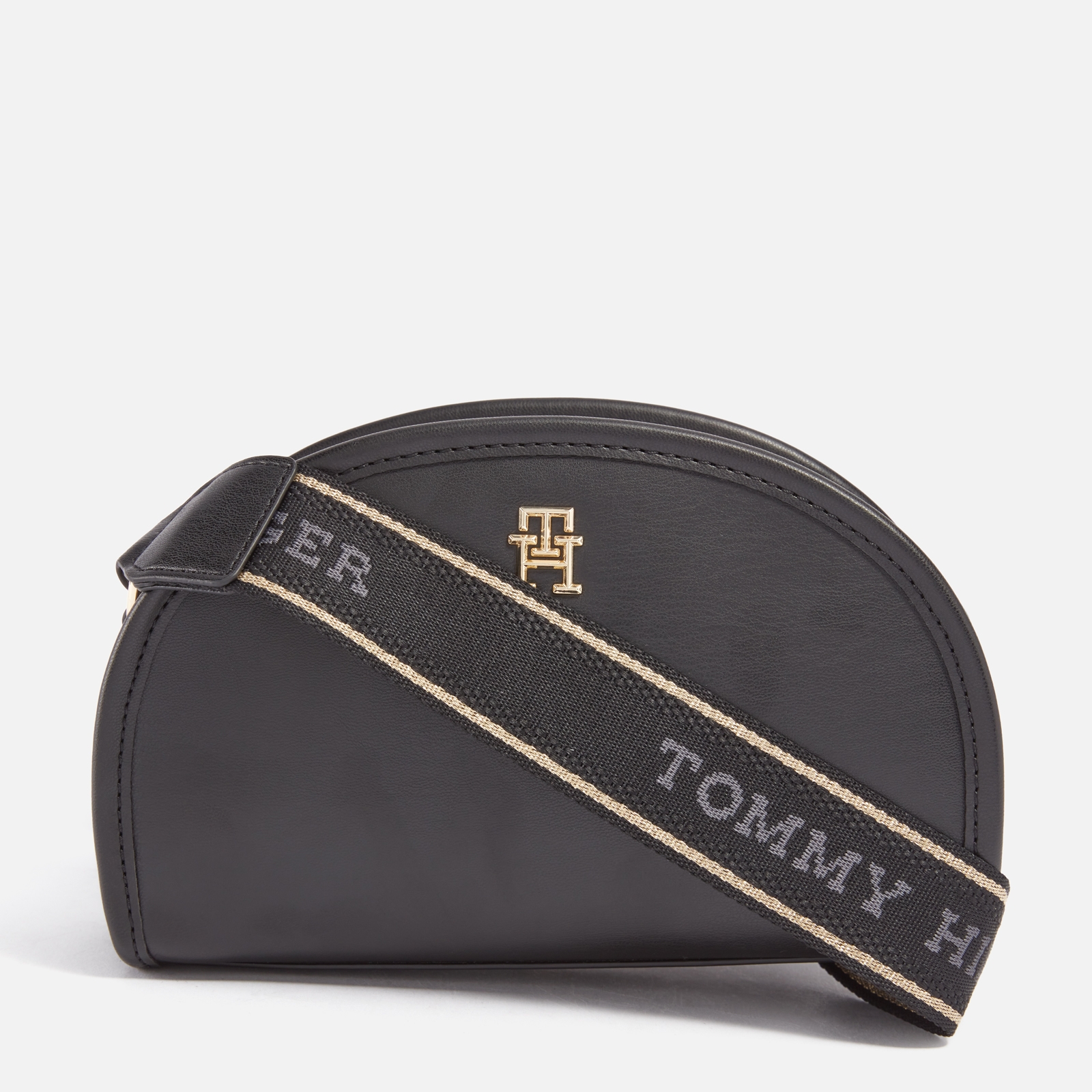 Tommy Hilfiger Monotype Half Moon Leather Camera Bag