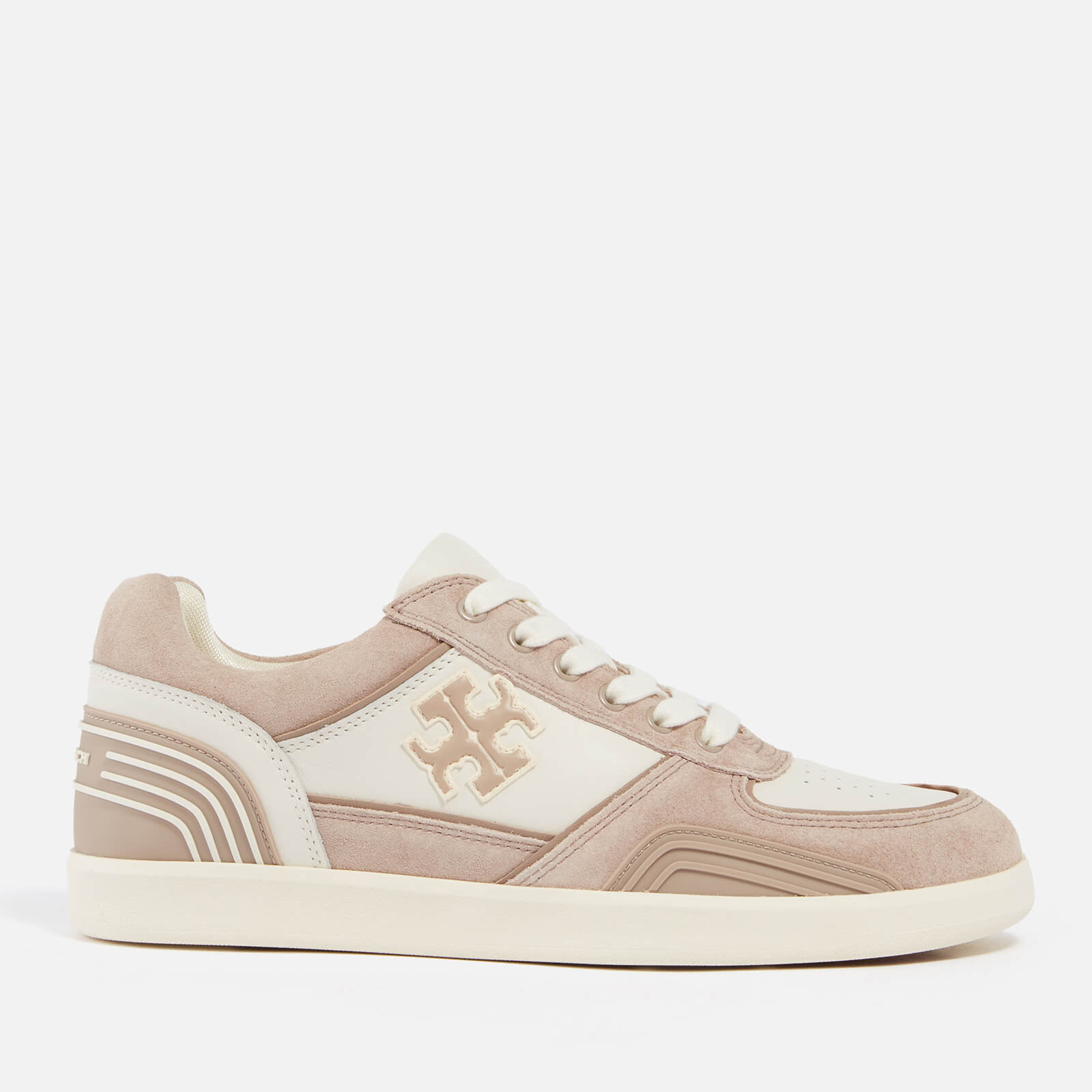 Tory Burch Women’s Clover Leather and Suede Trainers