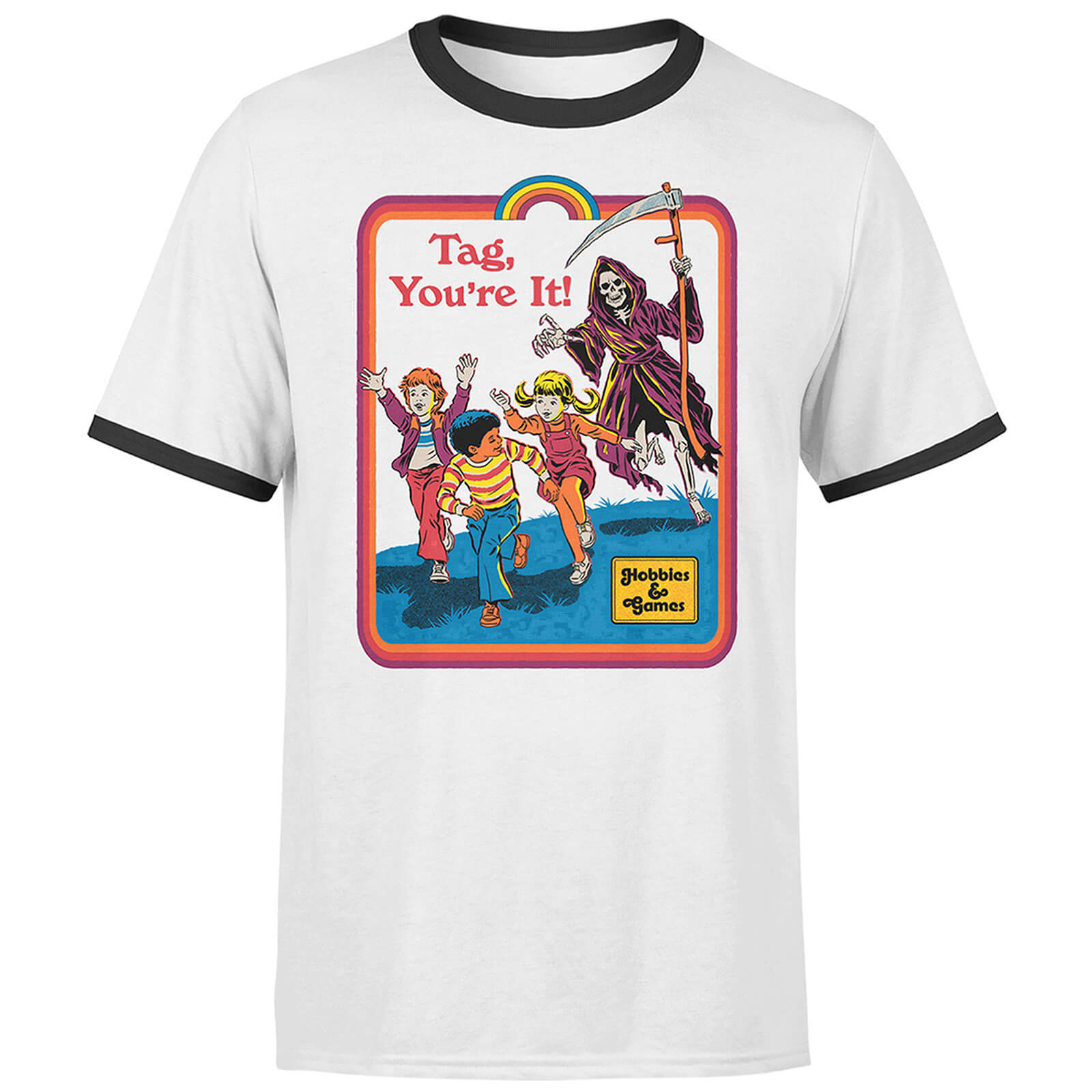 

Tag You're It Men's Ringer T-Shirt - White/Black - XXL - White/Black