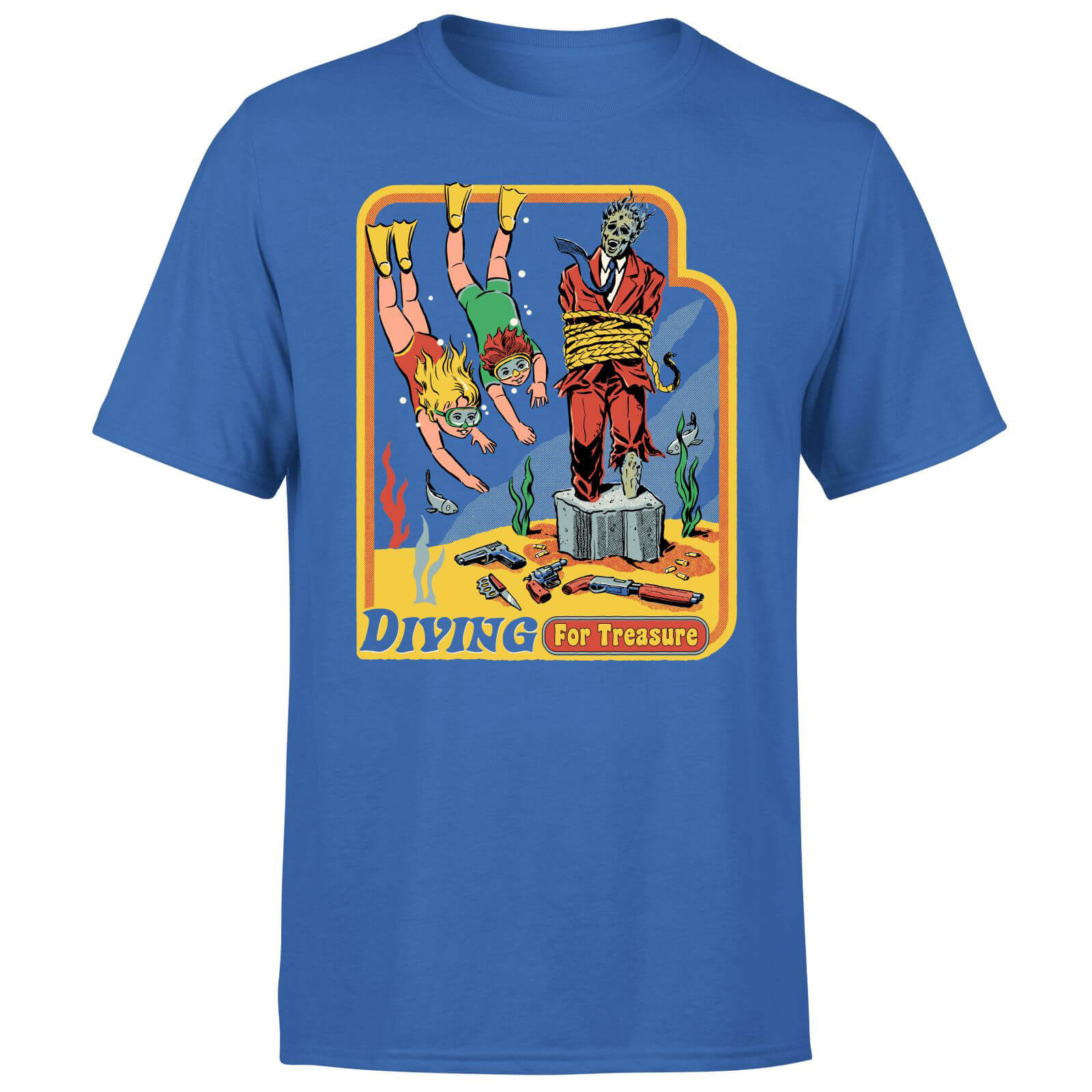 

Diving For Treasure Men's T-Shirt - Blue - L - Blue