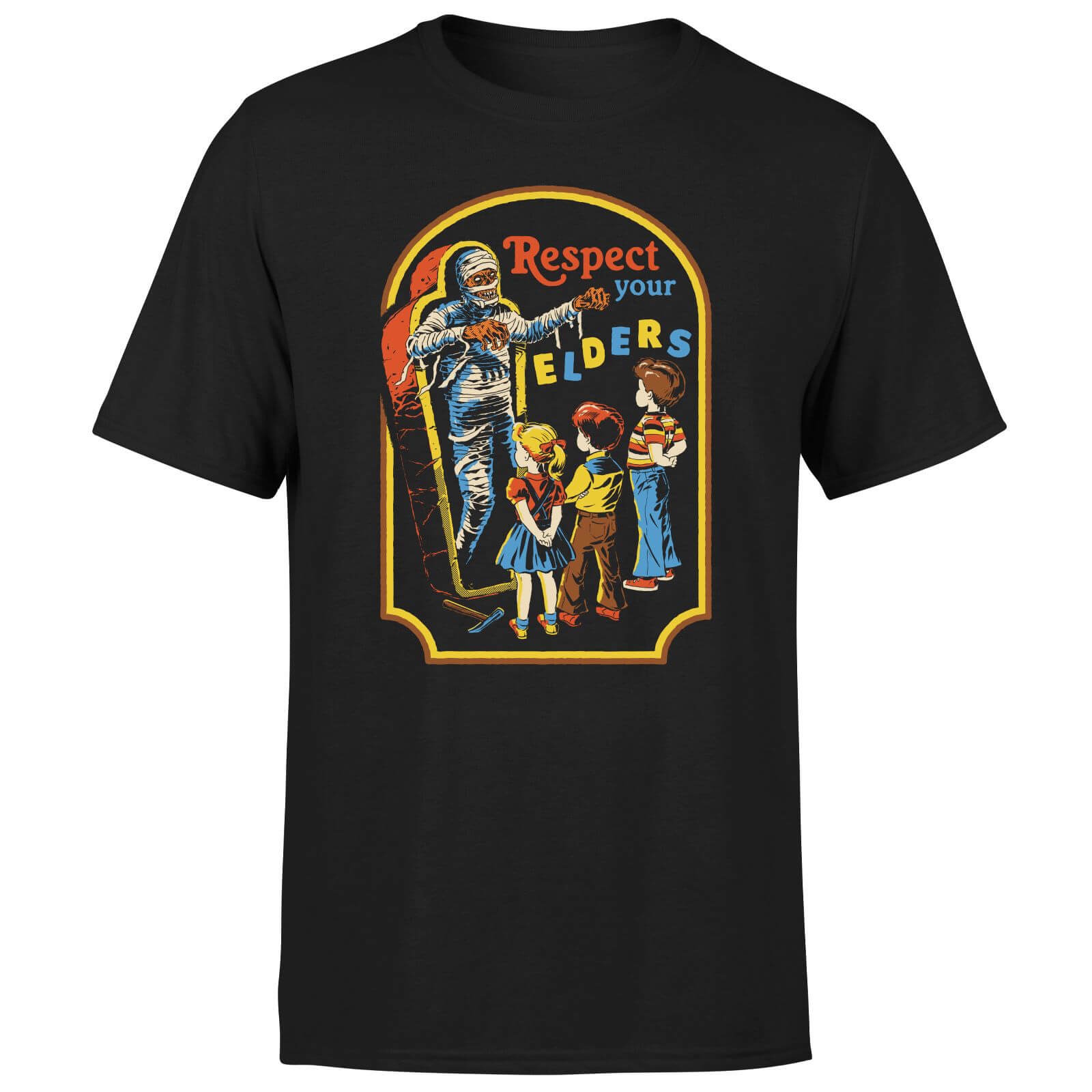 Steven Rhodes Respect Your Elders Unisex T-Shirt - Black - M - Schwarz