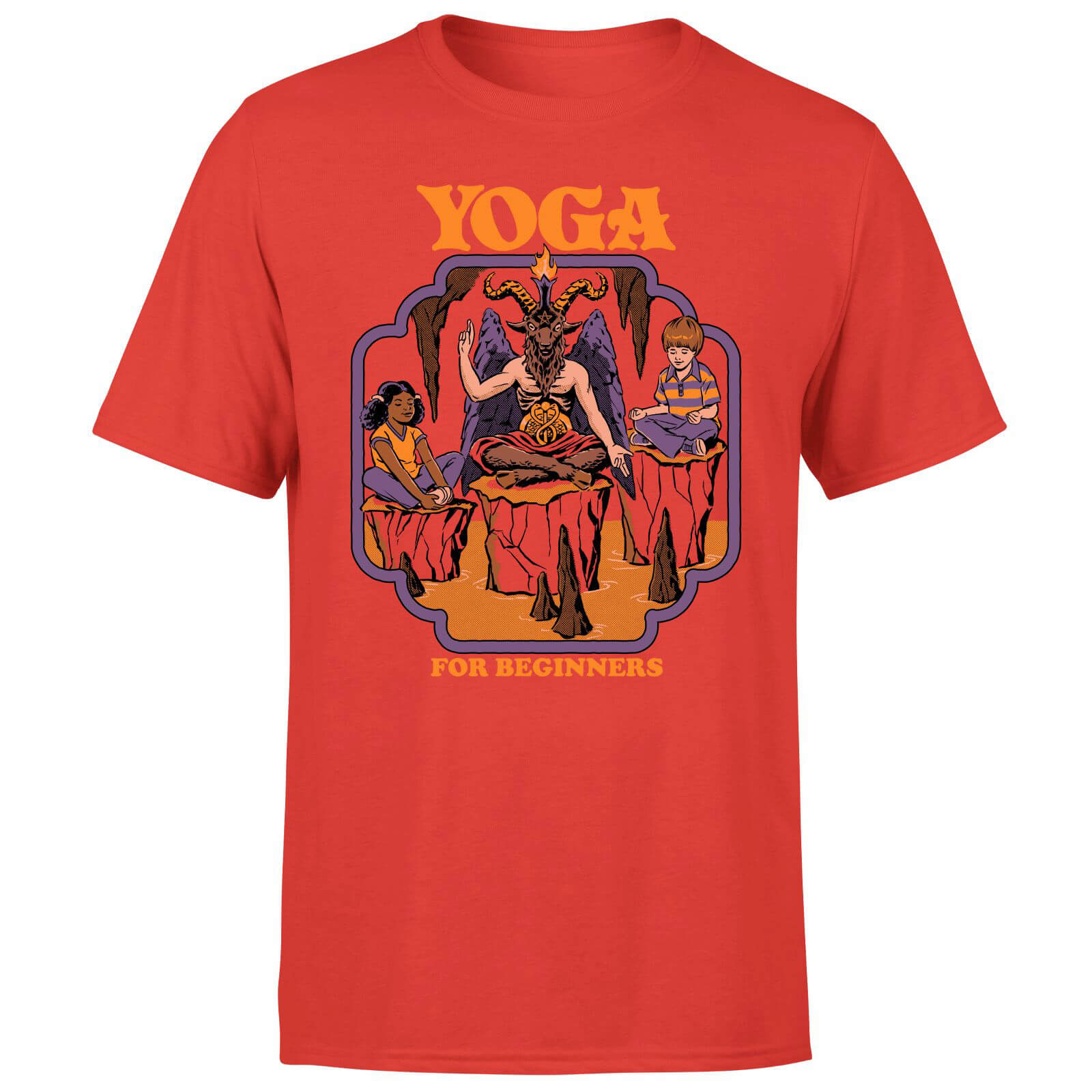 Yoga For Beginners Men's T-Shirt - Red - XS - Rouge