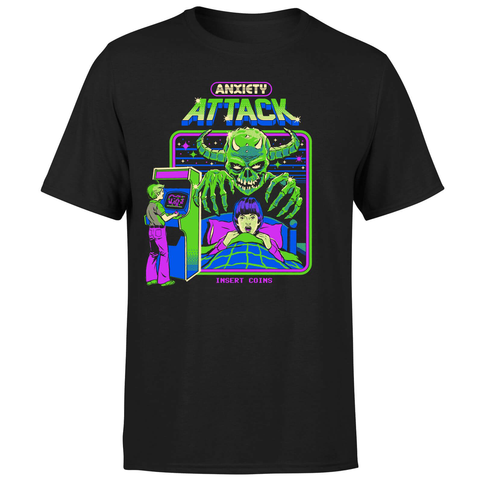 Anxiety Attack Men's T-Shirt - Black - 3XL - Black