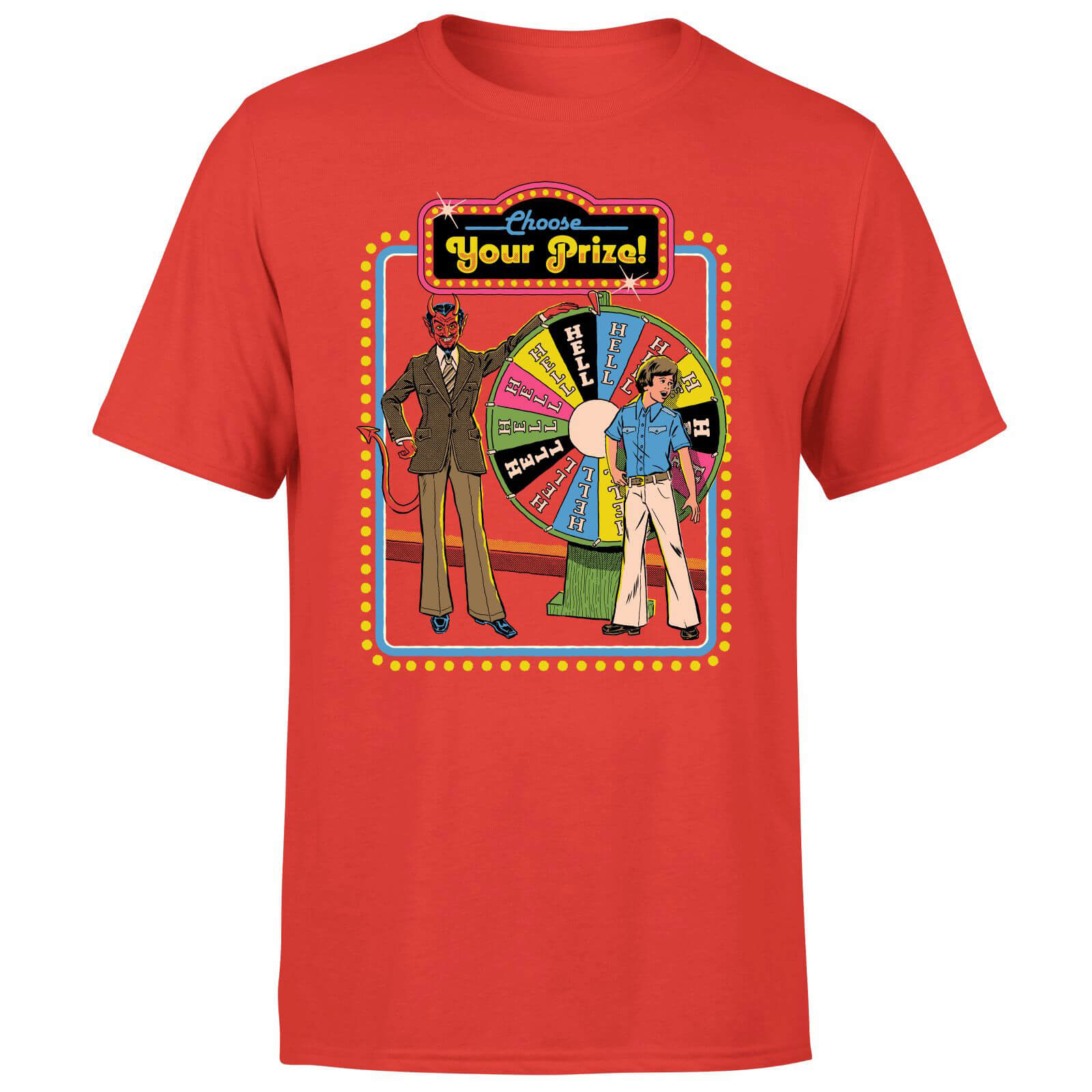 Steven Rhodes Choose Your Prize Unisex T-Shirt - Red - XXL - Rot