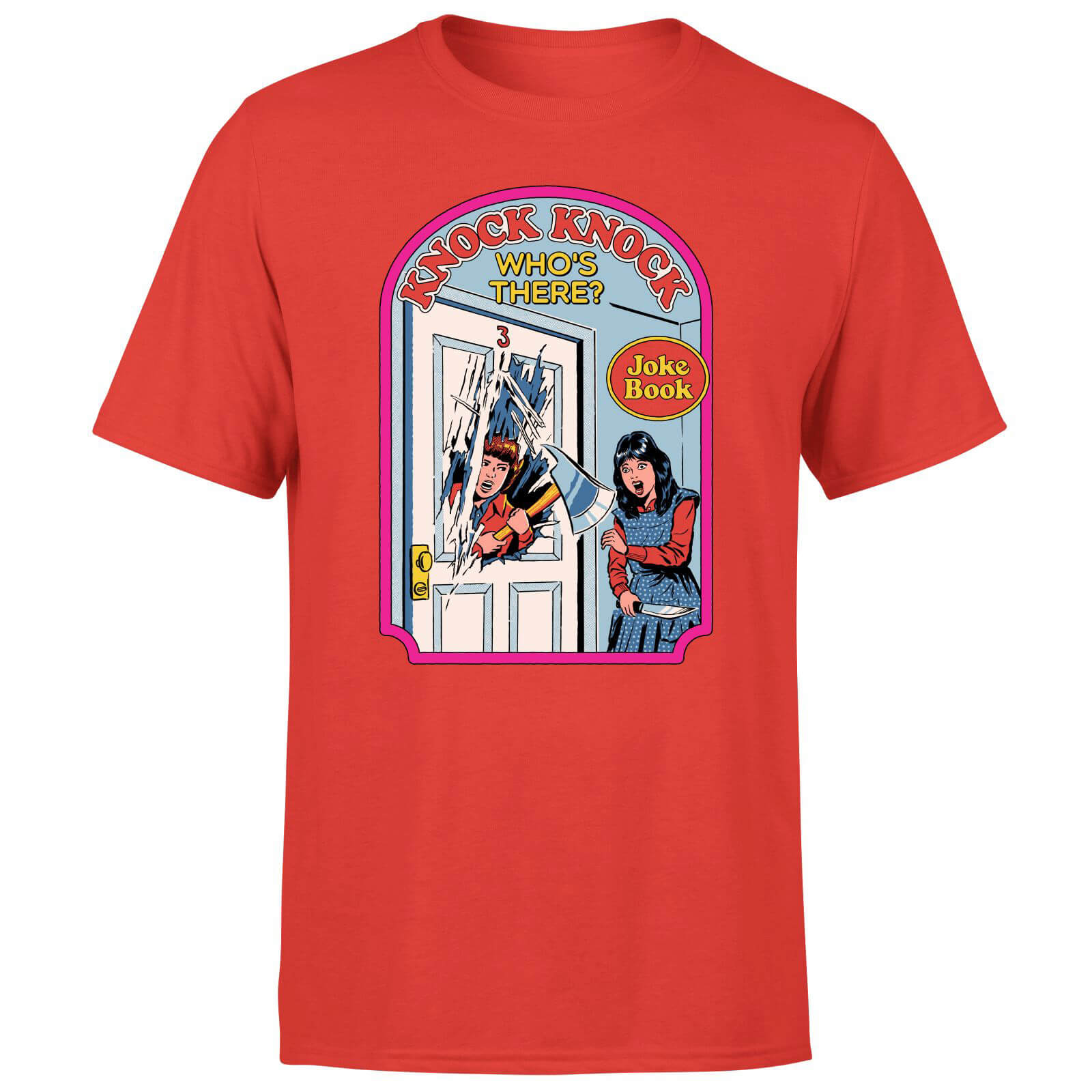 Knock Knock Who's There Men's T-Shirt - Red - XL - Rosso