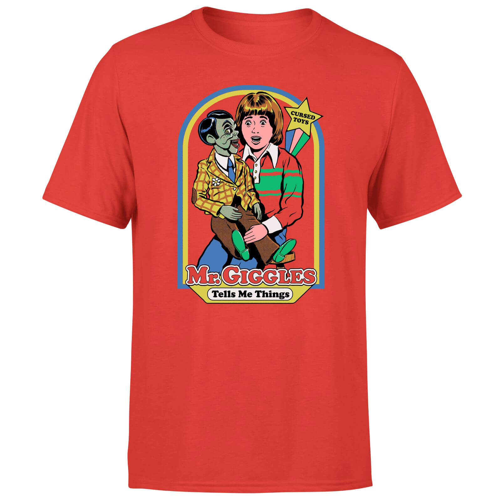 Steven Rhodes Mr. Giggles Unisex T-Shirt - Red - XS - Rot