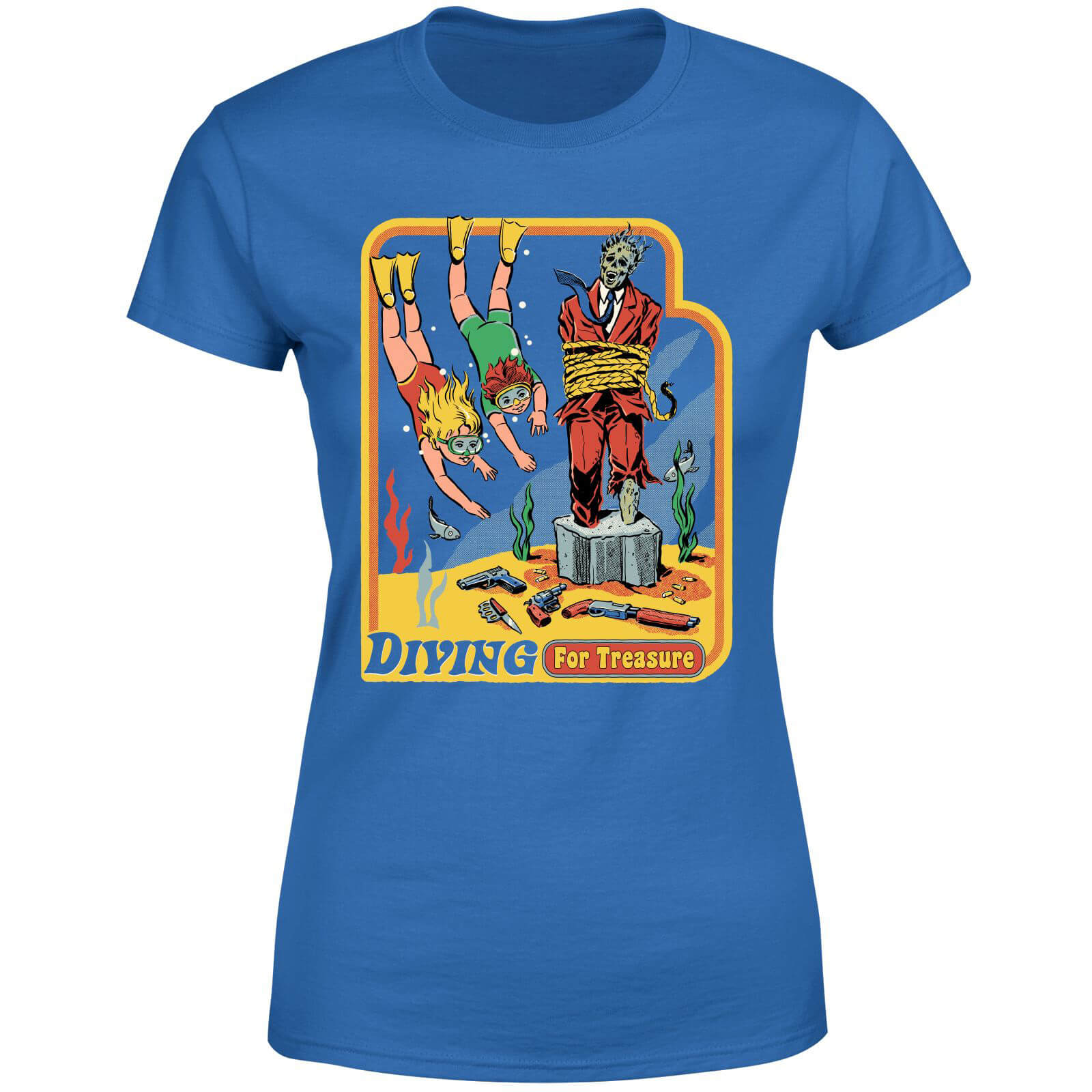 

Diving For Treasure Women's T-Shirt - Blue - XL - Blue
