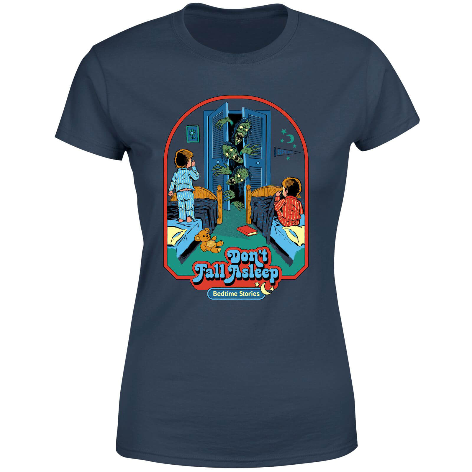 Don't Fall Asleep Women's T-Shirt - Navy - L - Blu Navy
