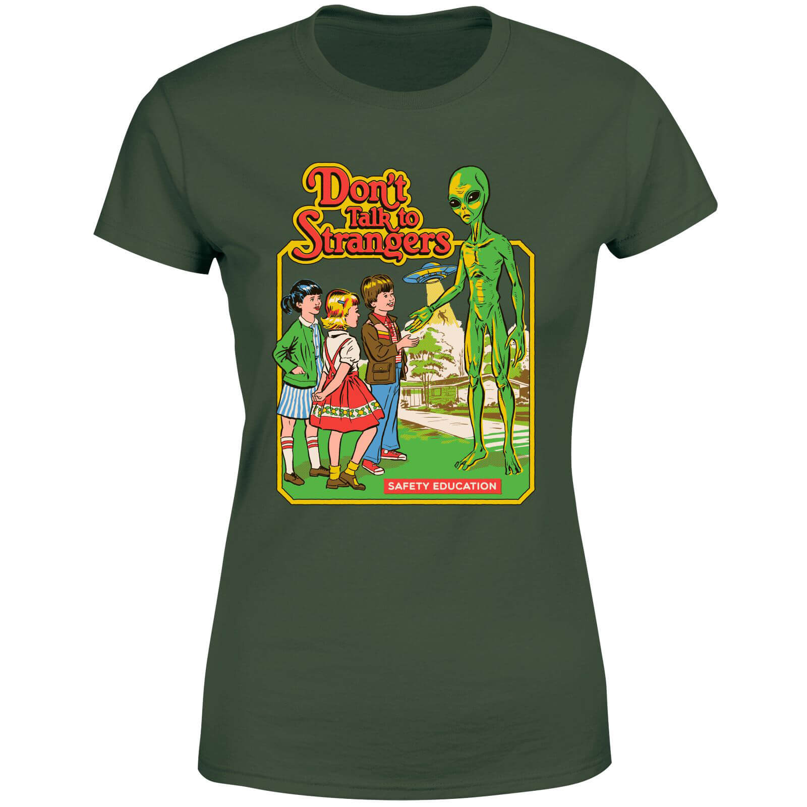 Dont Talk To Strangers Women's T-Shirt - Green - XS - Verde