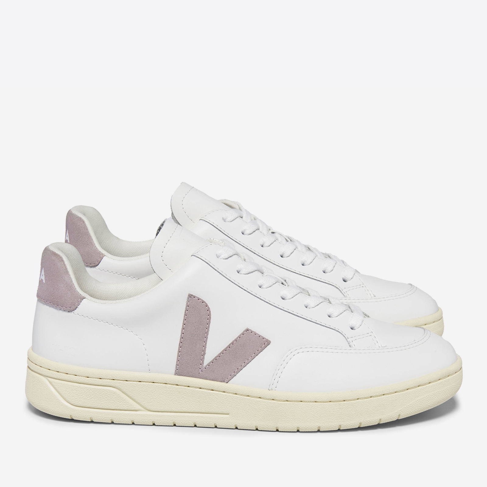 Veja Women's V-12 Logo-Appliqued Leather and Suede Trainers