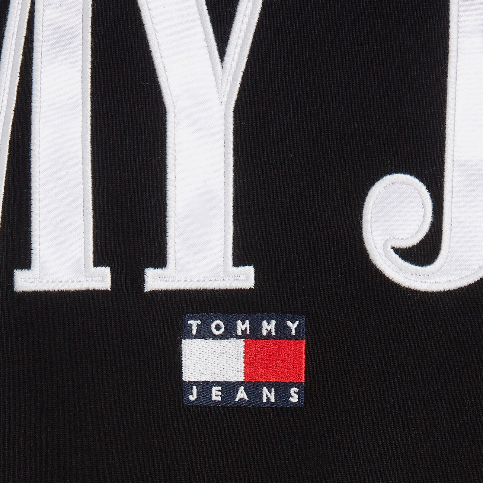 tommy jeans oversized cotton badge t-shirt - s