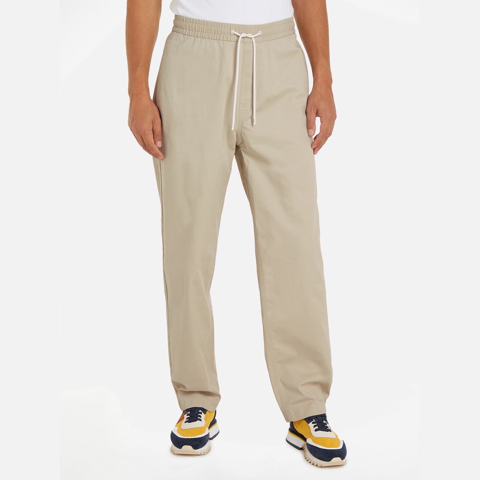 Tommy Jeans Aiden Organic Cotton-Blend Tapered Trousers
