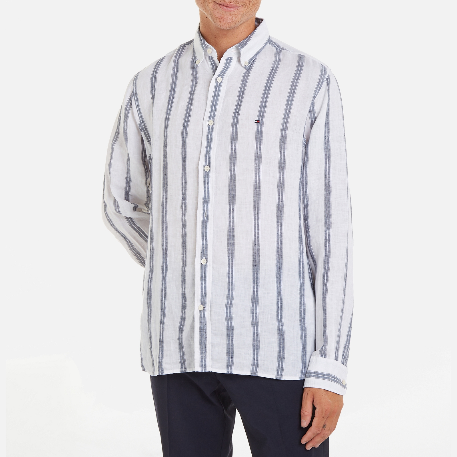 Tommy Hilfige Triple Stripe Linen Shirt