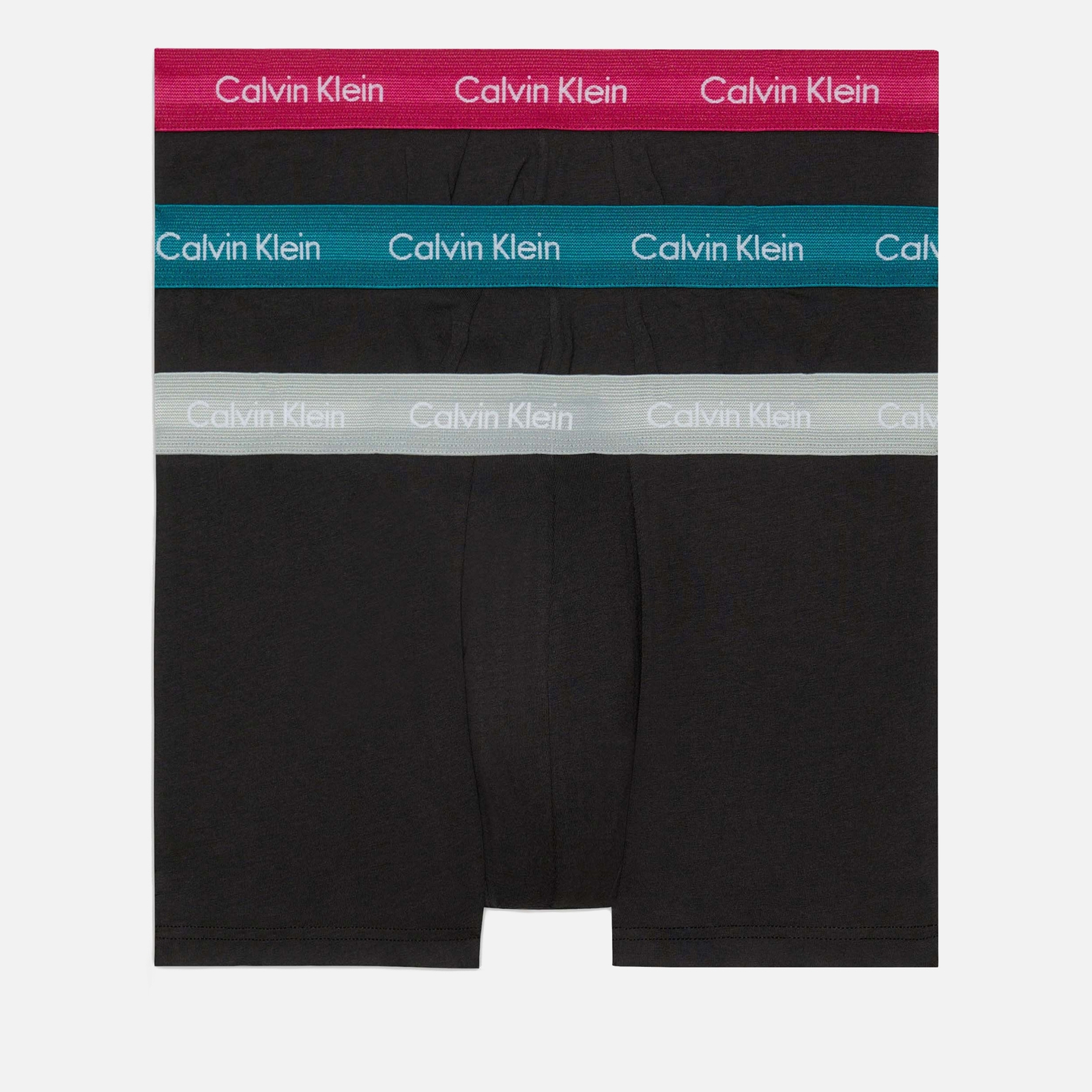 Calvin Klein 3-Pack Low Rise Stretch Cotton-Blend Trunks