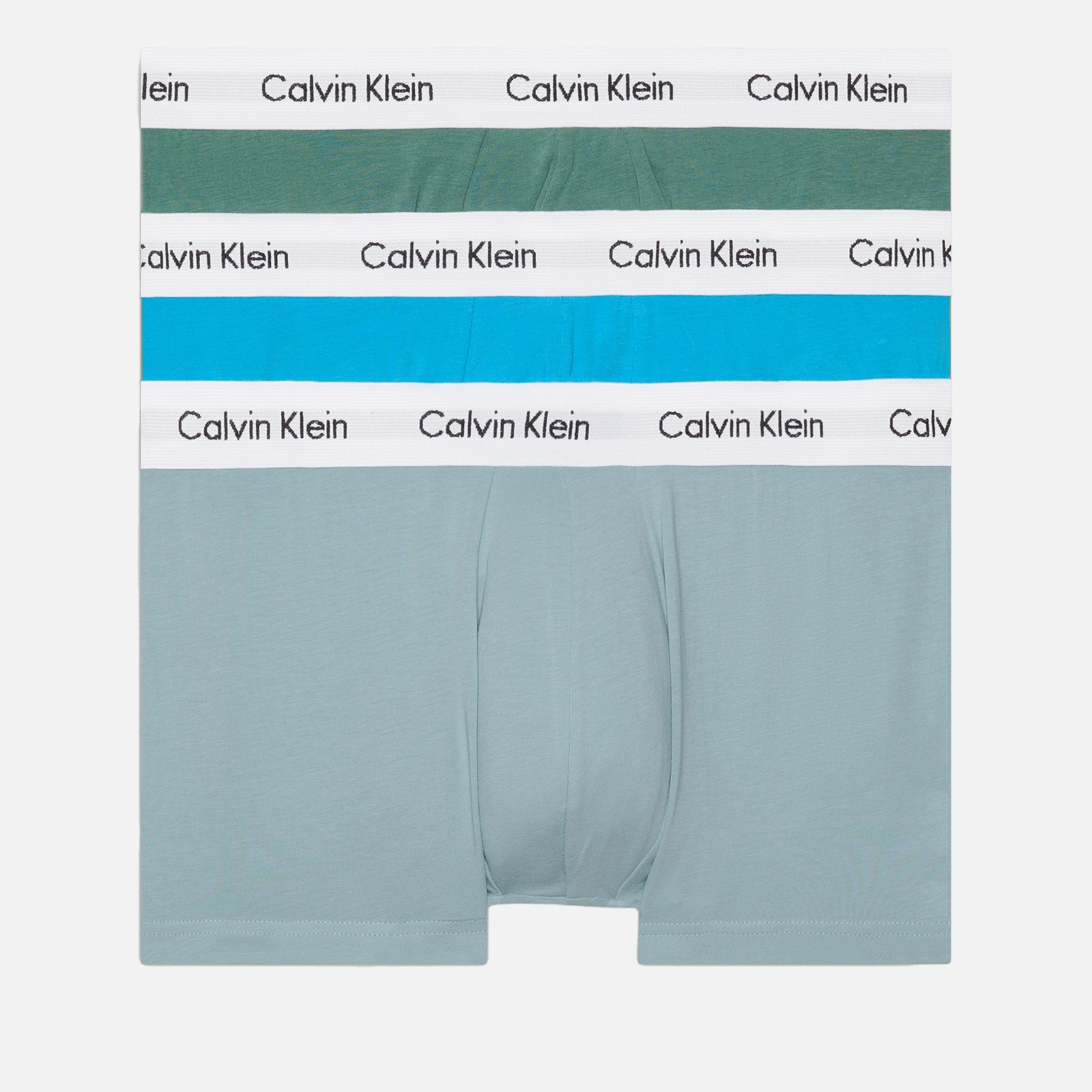 Calvin Klein 3-Pack Low Rise Cotton-Blend Trunks