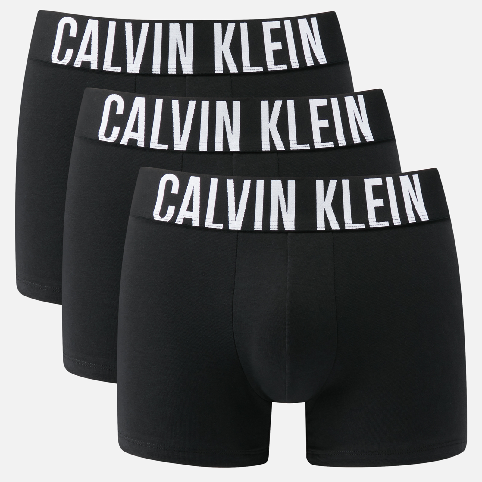 Calvin Klein Three-Pack Intense Power Cotton-Blend Trunks