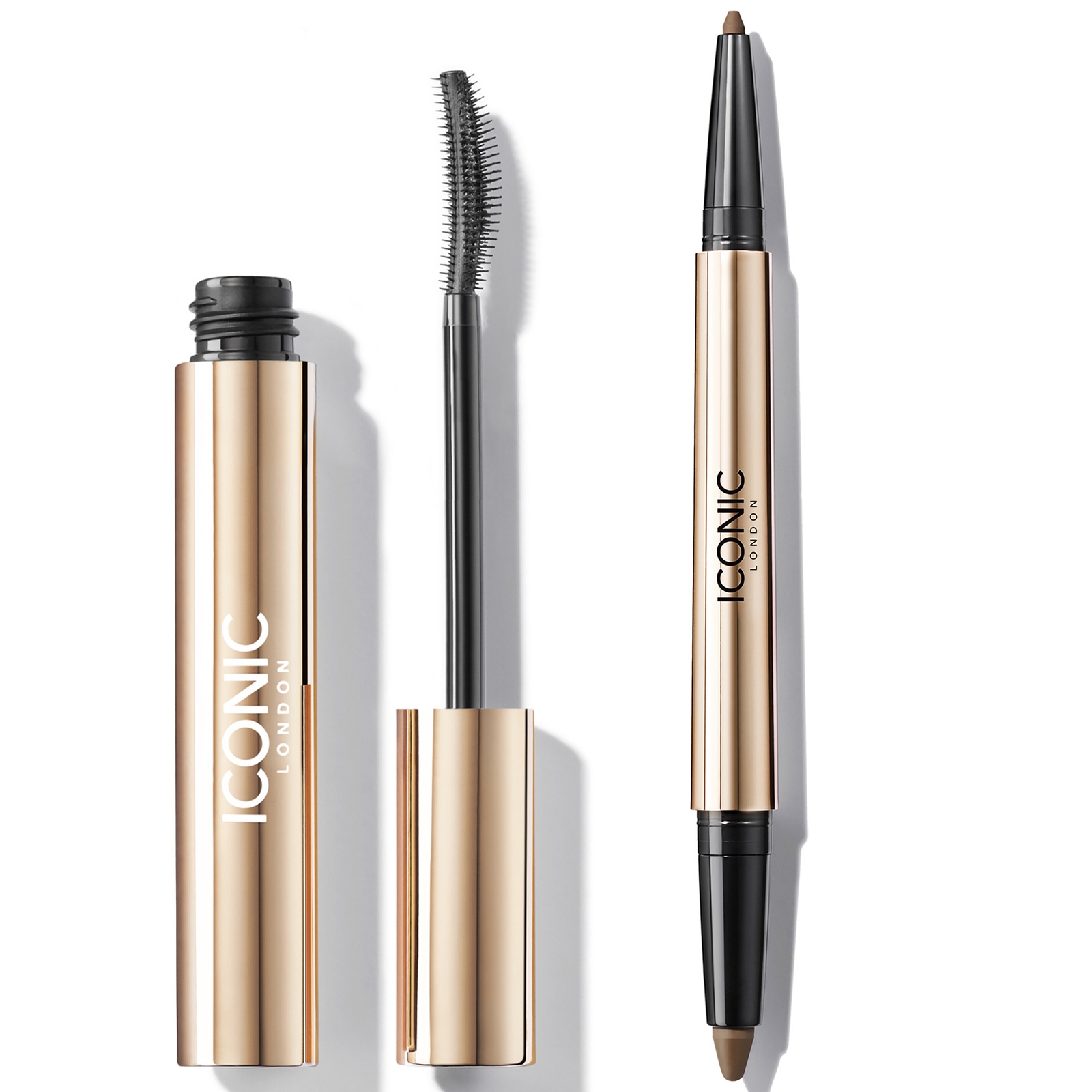 ICONIC London Enrich and Elevate Mascara and Kajal Eyeliner Bundle (Various Shades) - Chocolate Brow